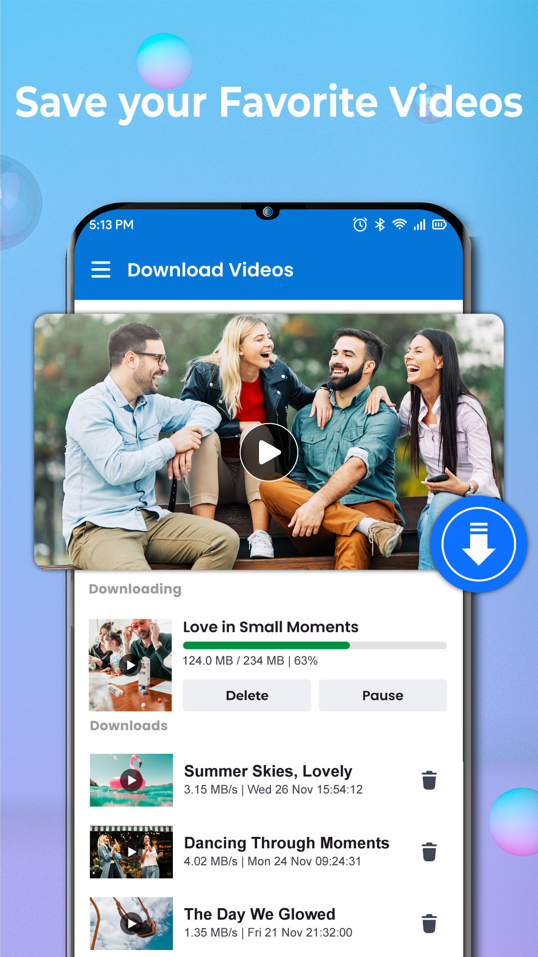 اسکرین شات 2 برنامه Video Downloader for Facebook