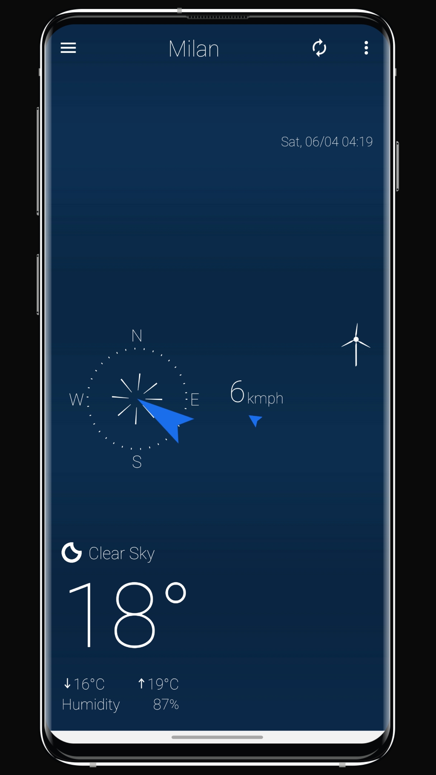 اسکرین شات 1 برنامه Weather: Forecast & Wind