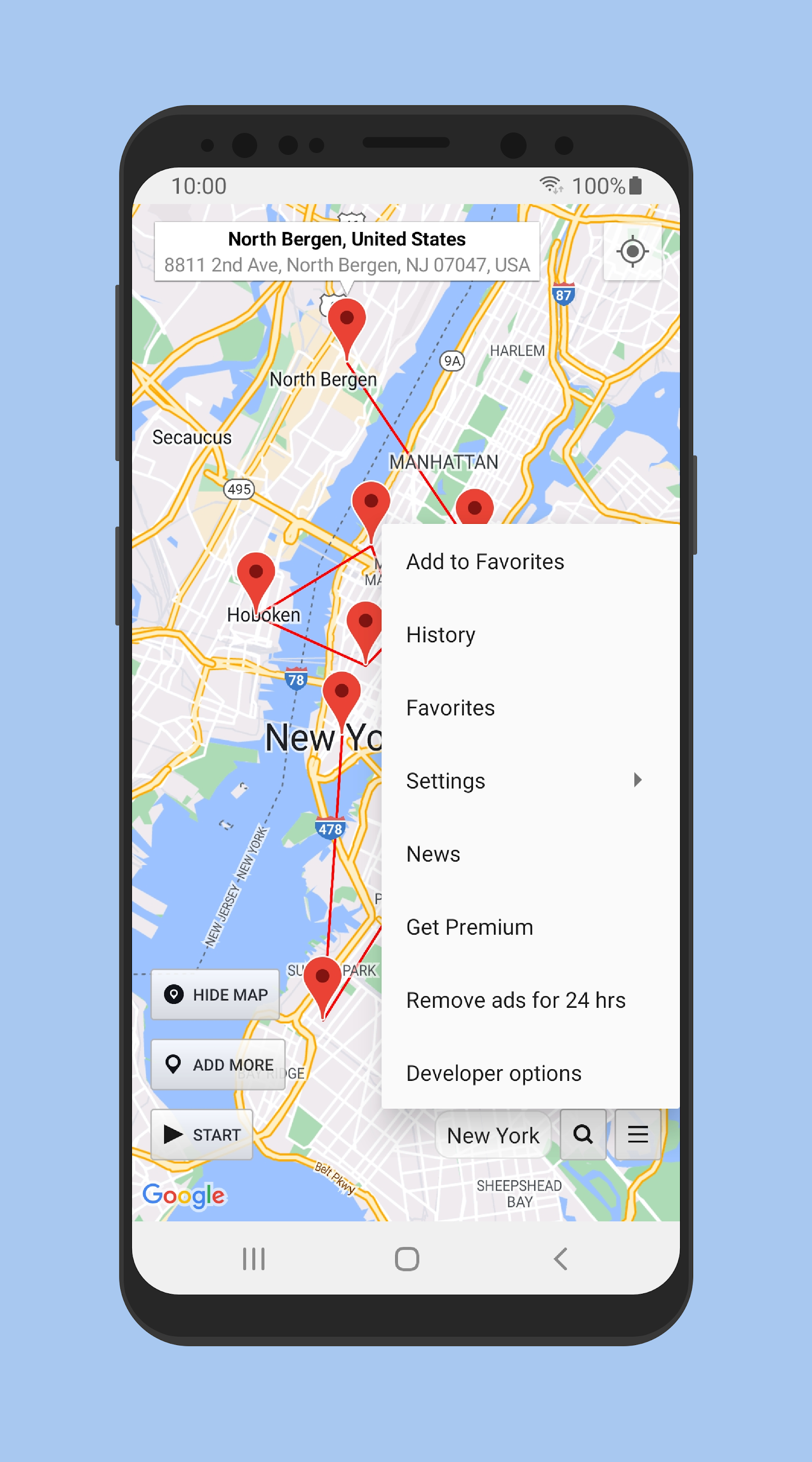 اسکرین شات 4 برنامه Location Changer - Fake GPS