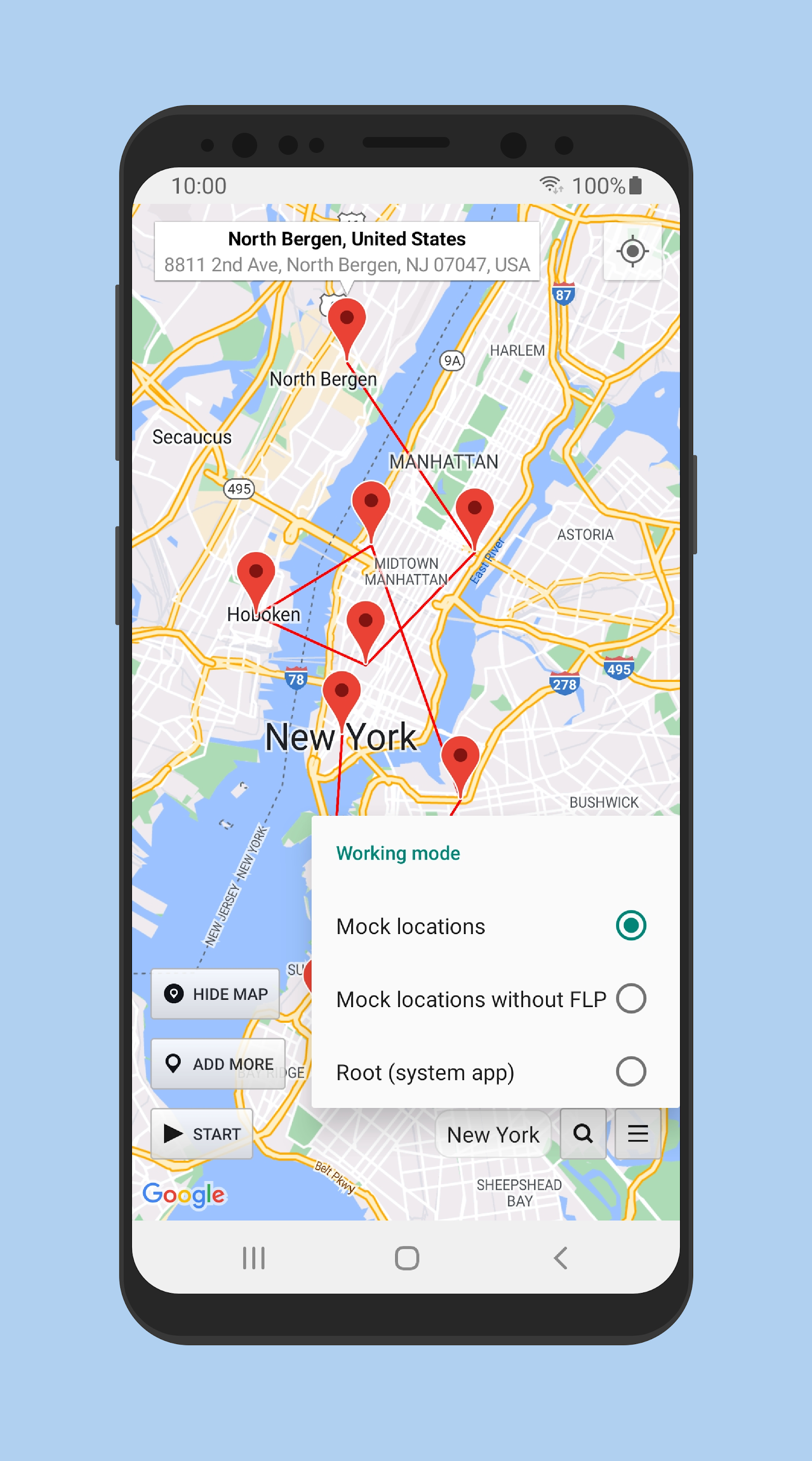 اسکرین شات 7 برنامه Location Changer - Fake GPS
