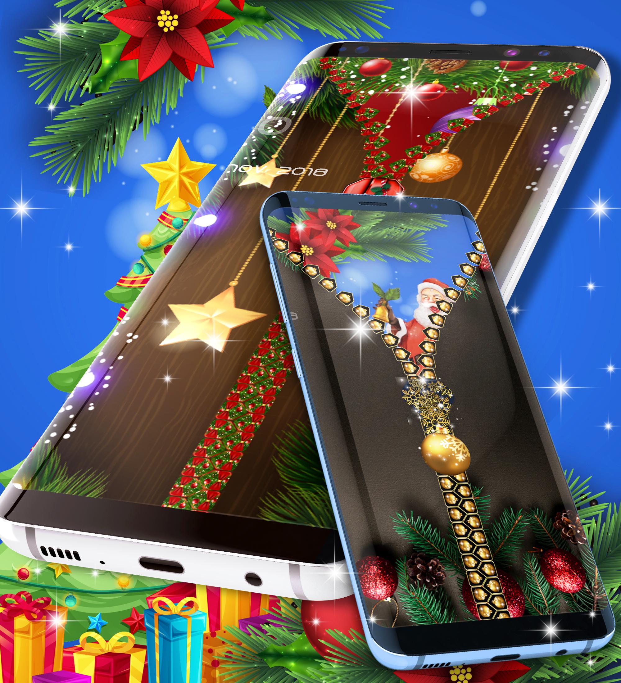 اسکرین شات 3 برنامه Christmas lock screen