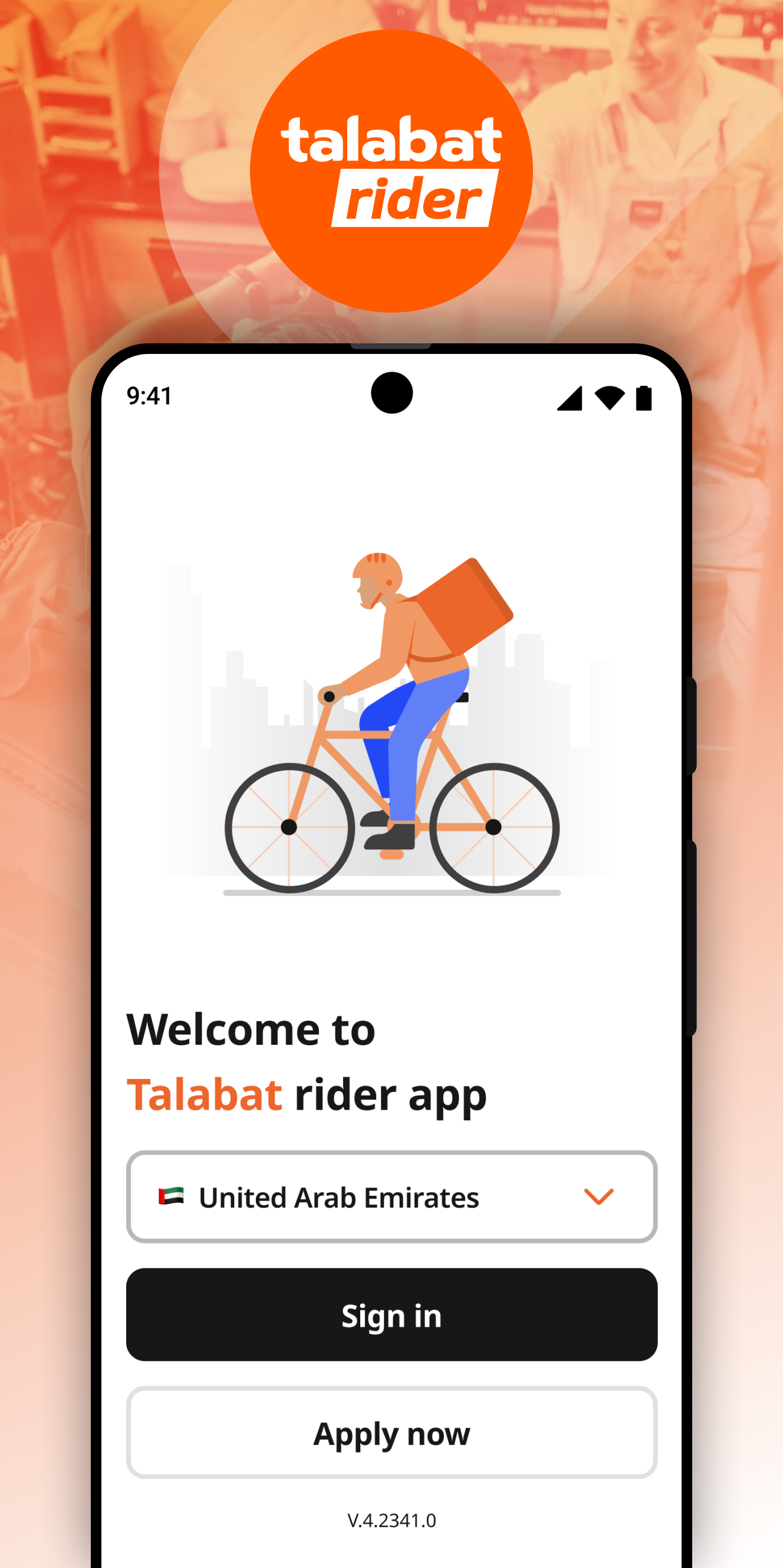 اسکرین شات 1 برنامه Talabat Rider