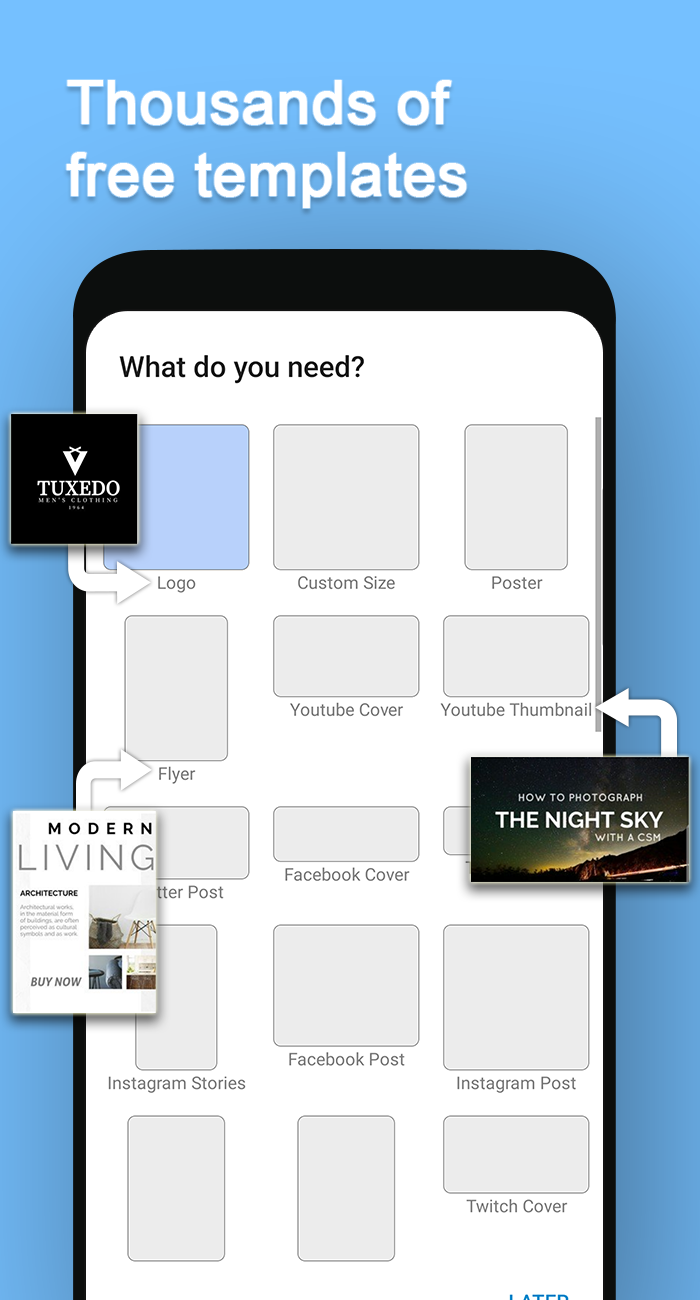 اسکرین شات 2 برنامه Logo Maker Plus - Logo Creator