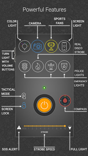 اسکرین شات 2 برنامه Amazing Flashlight