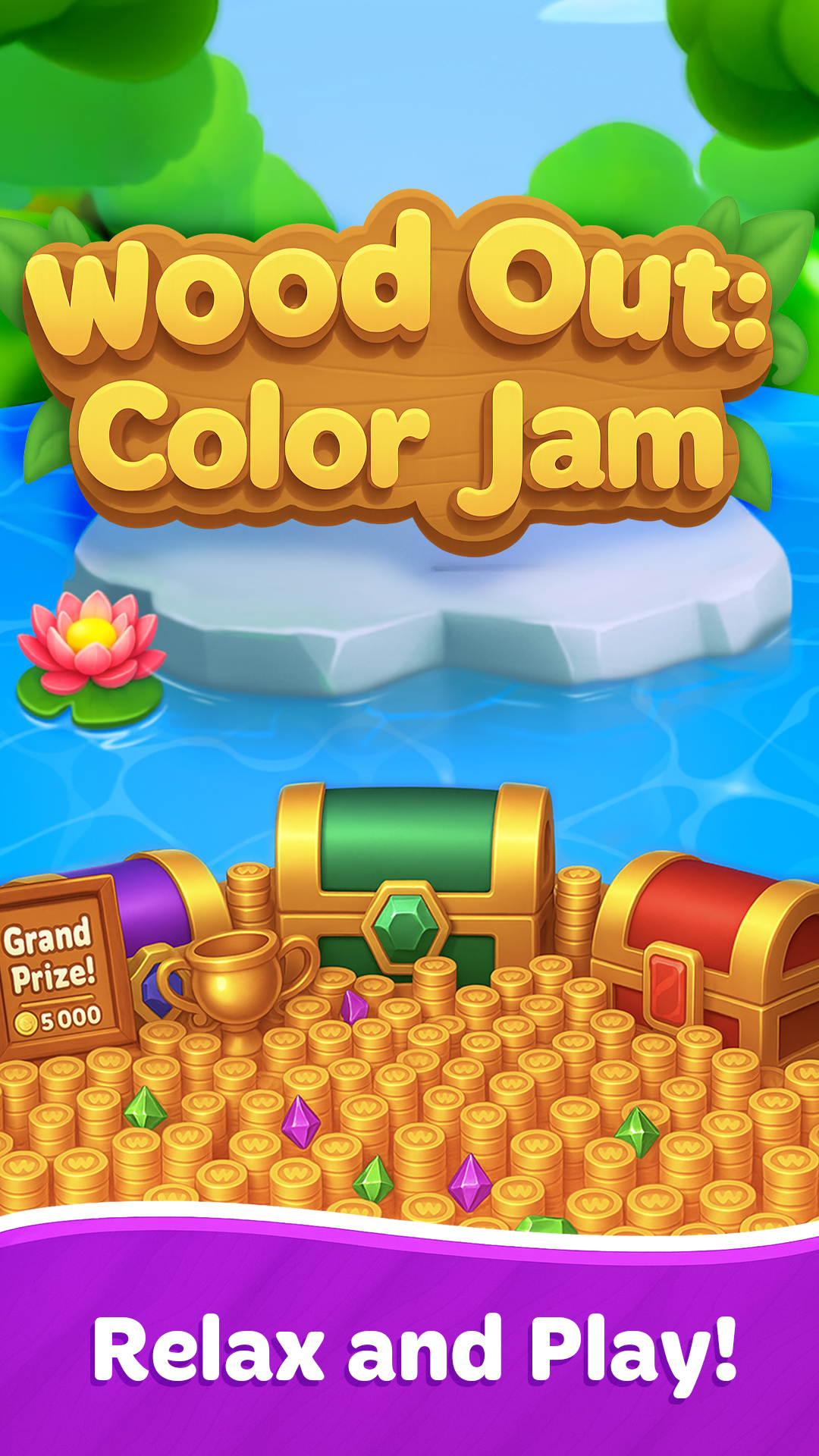 اسکرین شات 1 بازی Wood Out: Color Jam