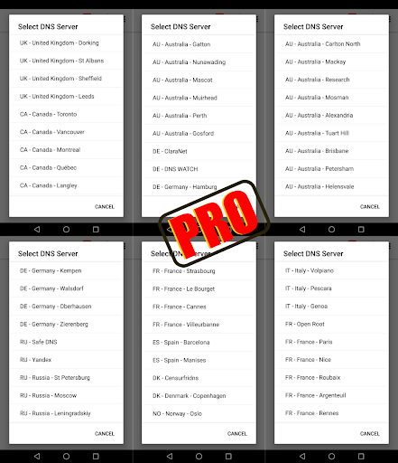 اسکرین شات 5 برنامه Speedy DNS Changer