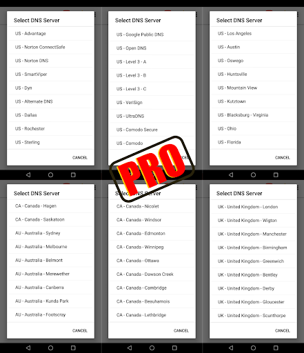 اسکرین شات 3 برنامه Speedy DNS Changer
