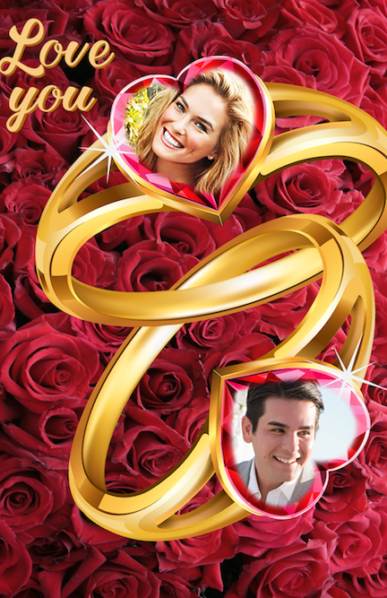 اسکرین شات 1 برنامه Lovely Ring Photo Frames