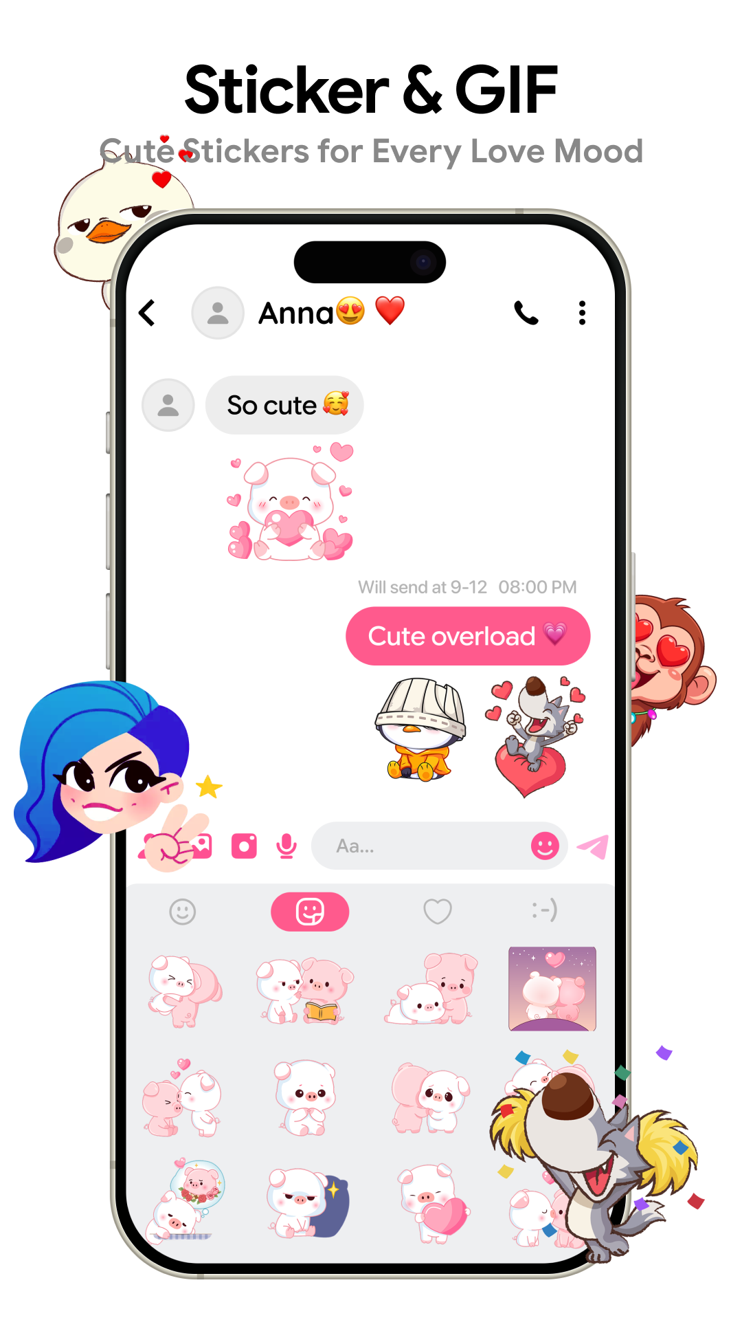 اسکرین شات 7 برنامه Love Messages: Text SMS