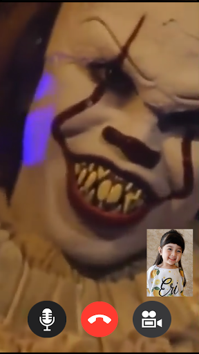 اسکرین شات 6 برنامه Pennywise New Fake Video Call