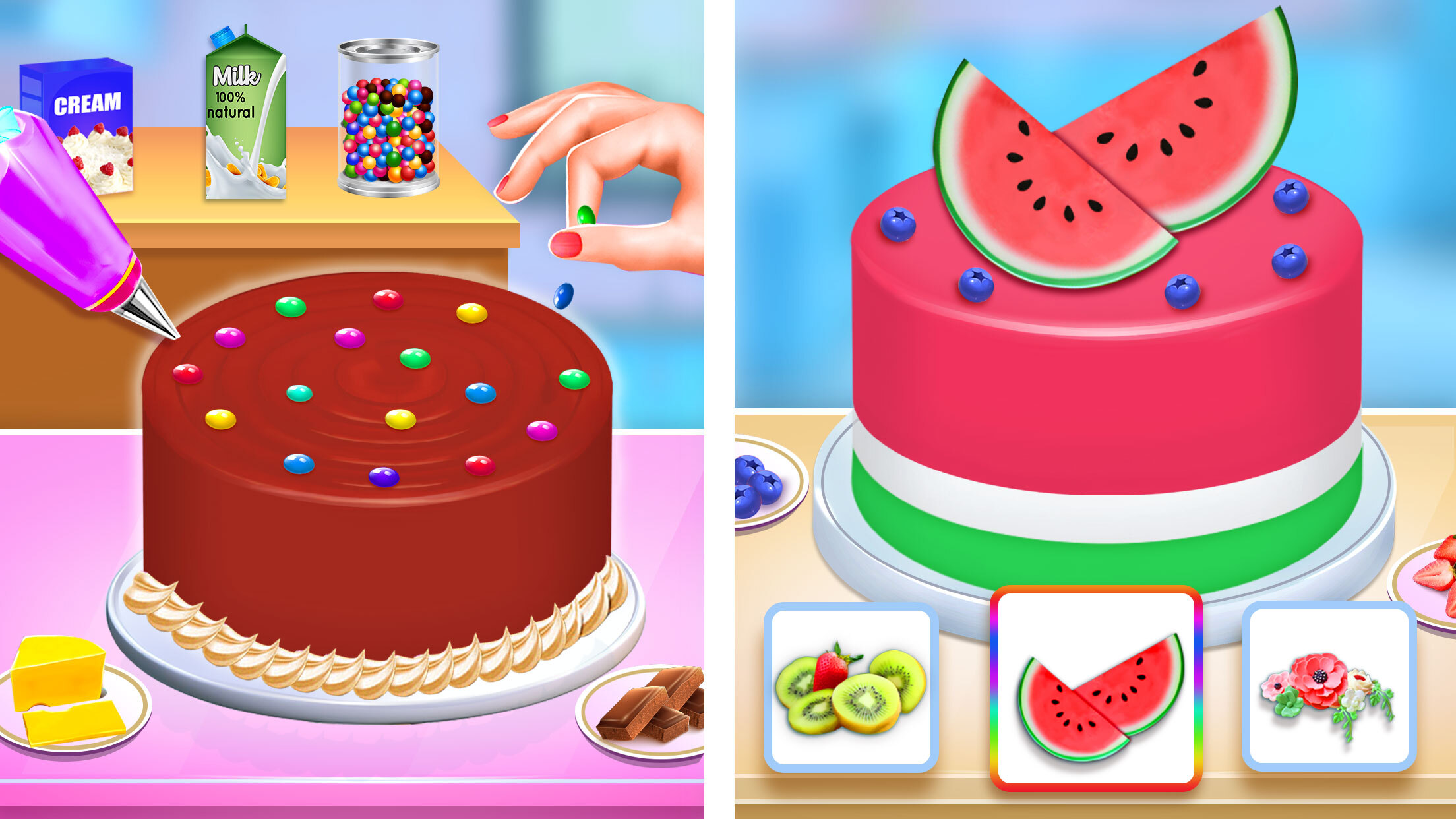 اسکرین شات 5 بازی Birthday Cake Maker: Cake Game