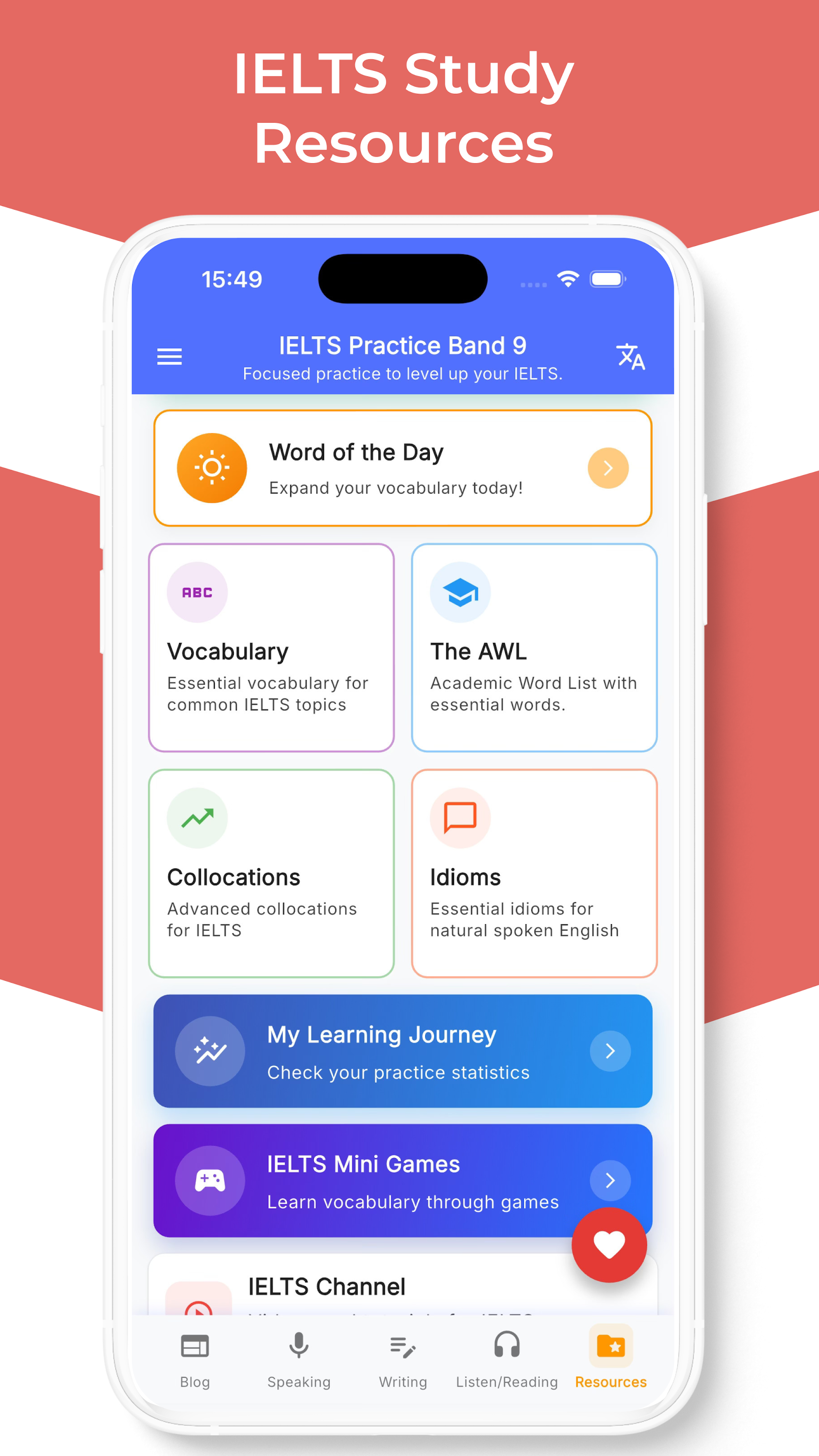 اسکرین شات 7 برنامه IELTS Practice Band 9