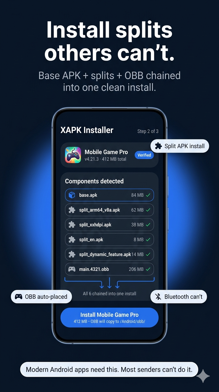 اسکرین شات 2 برنامه Apk Share: Bluetooth & WiFi