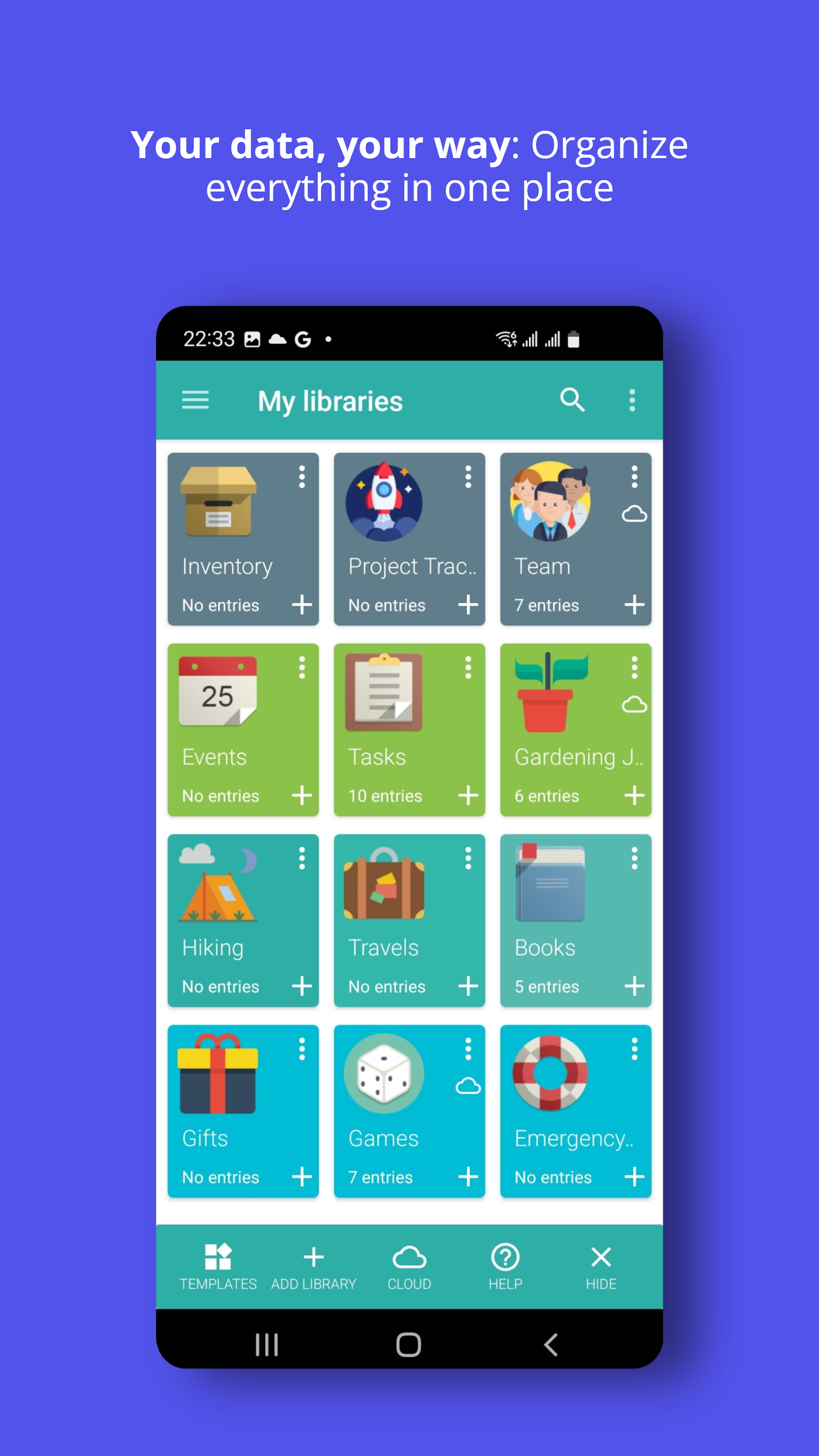 اسکرین شات 1 برنامه Memento Database