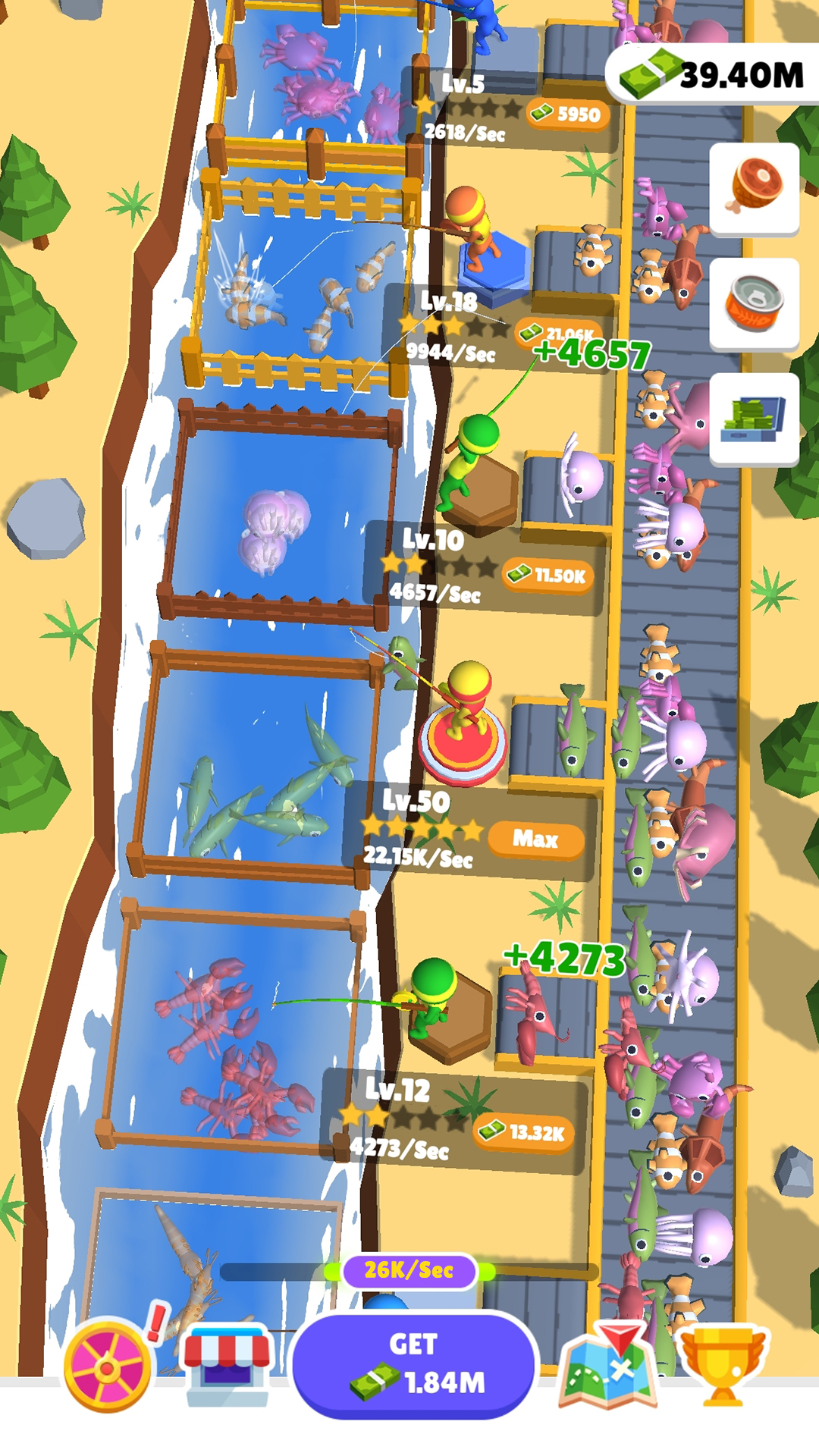 اسکرین شات 2 بازی Funny Fish Idle