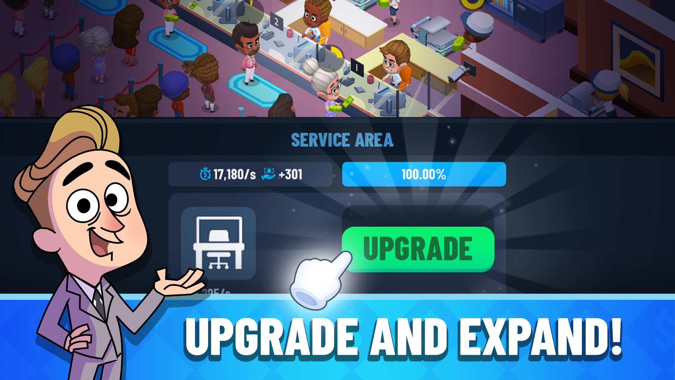 اسکرین شات 3 بازی Idle Bank Tycoon: Money Empire