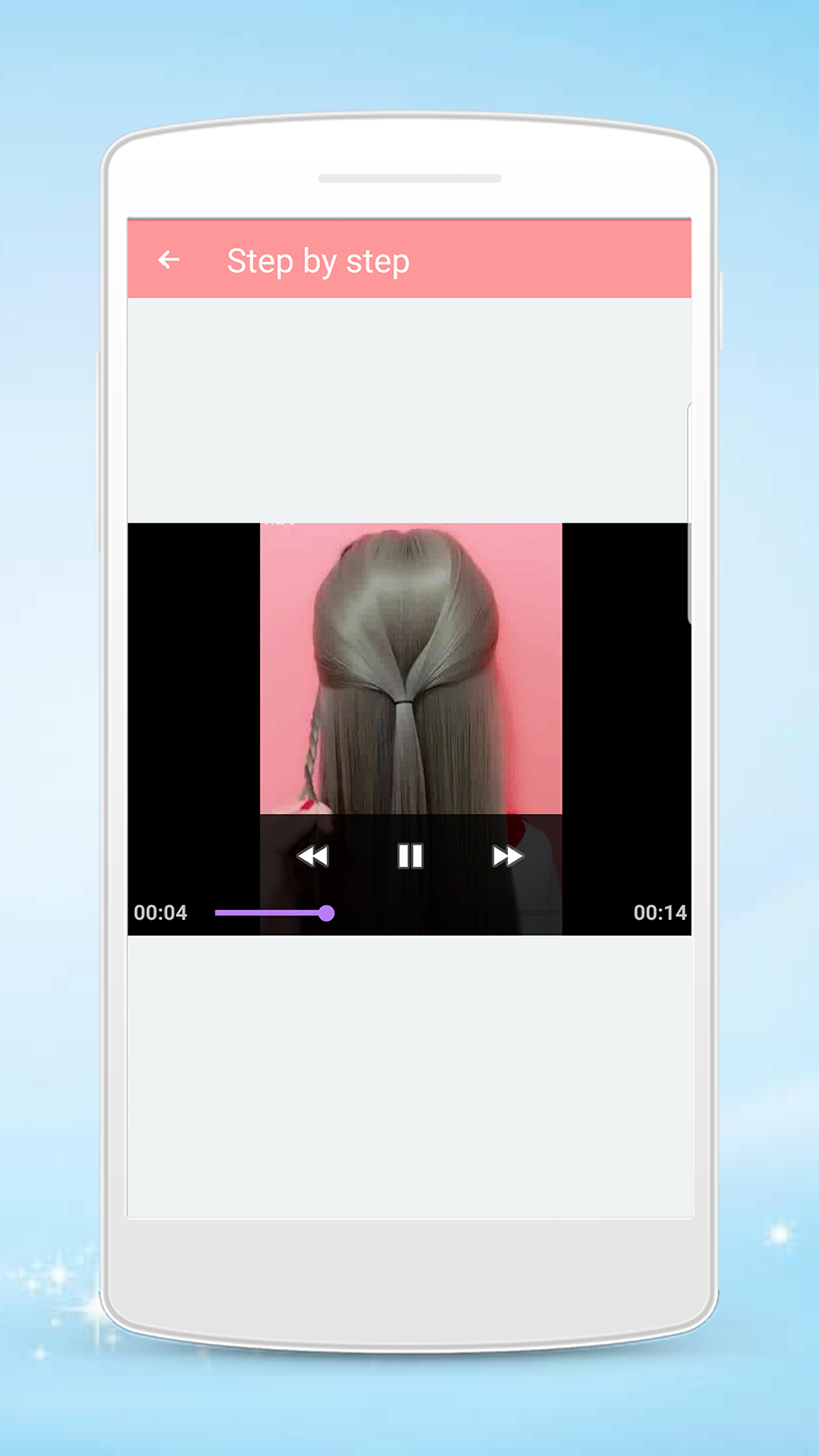 اسکرین شات 3 برنامه Hairstyles step by step