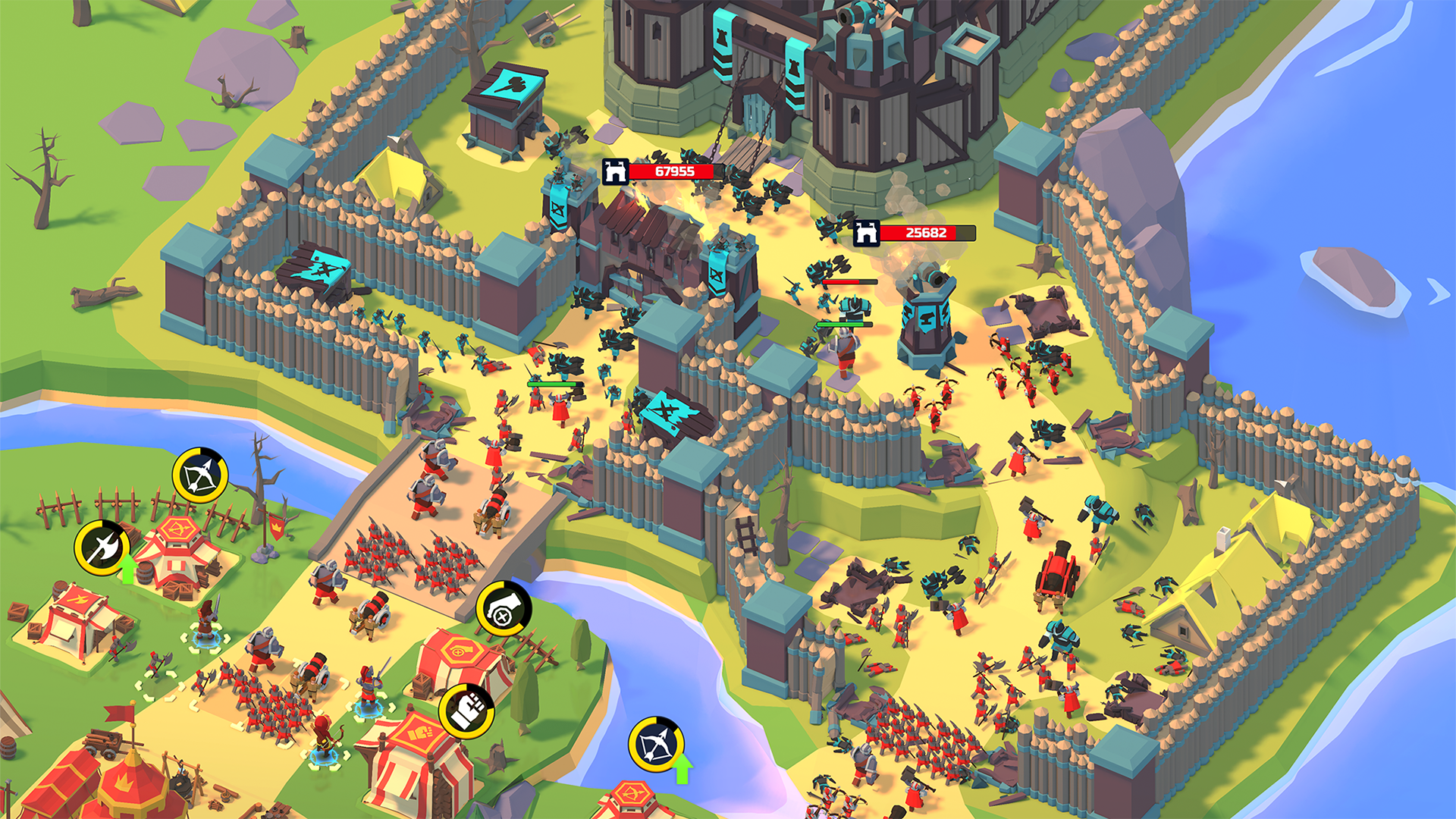 اسکرین شات 1 بازی Idle Siege: War Tycoon Game