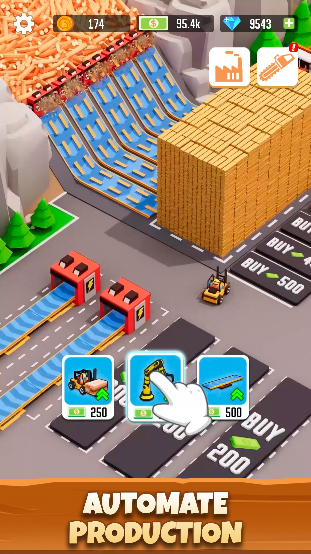 اسکرین شات 3 بازی Lumber Empire - Idle Games