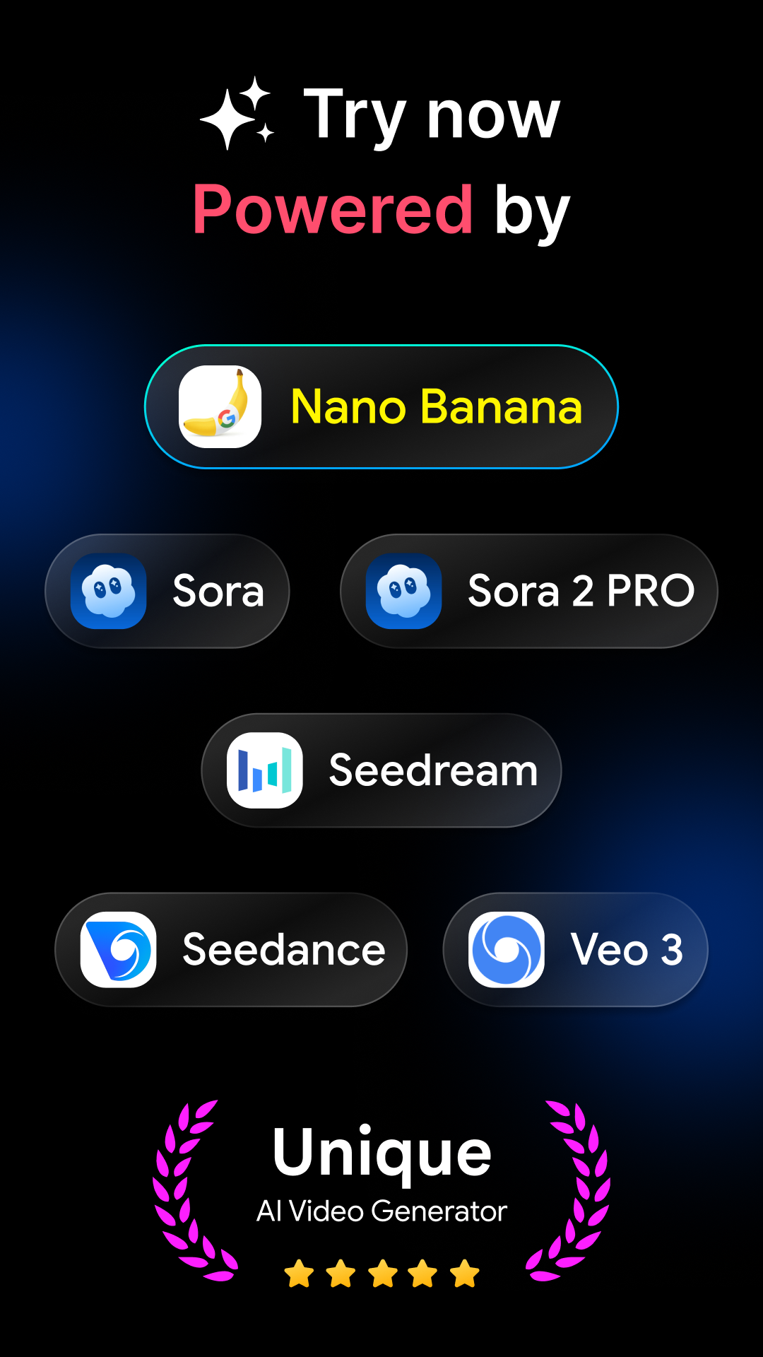 اسکرین شات 2 برنامه LuminoVid: AI Video Generator