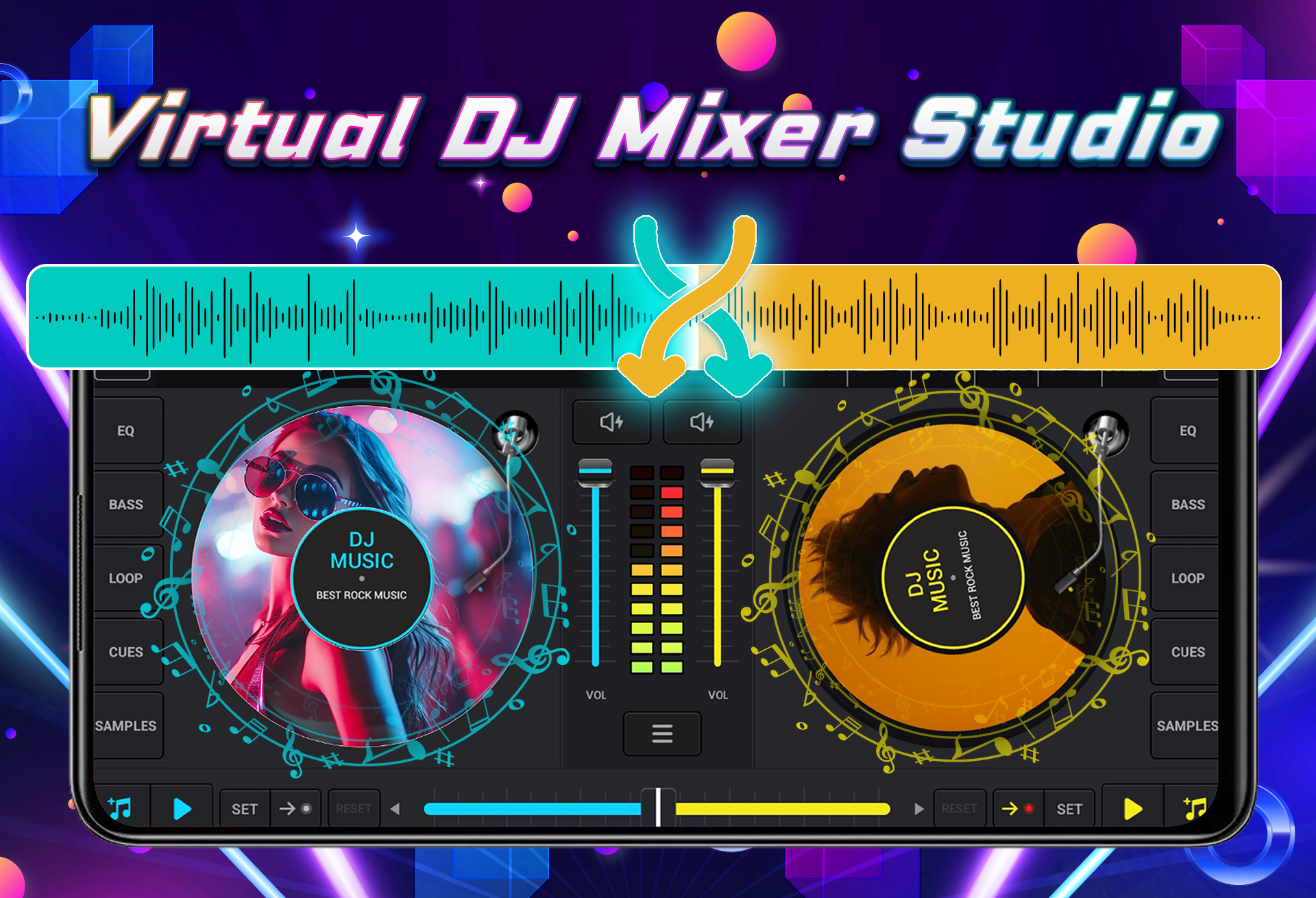 اسکرین شات 2 برنامه DJ Mixer Music: Virtual DJ Mix