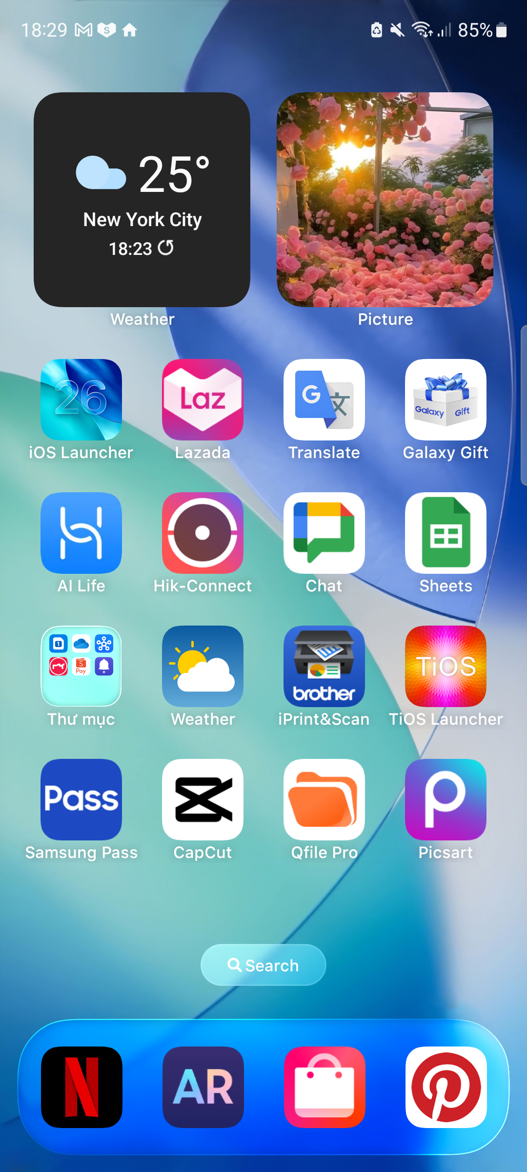 اسکرین شات 4 برنامه Launcher OS 27