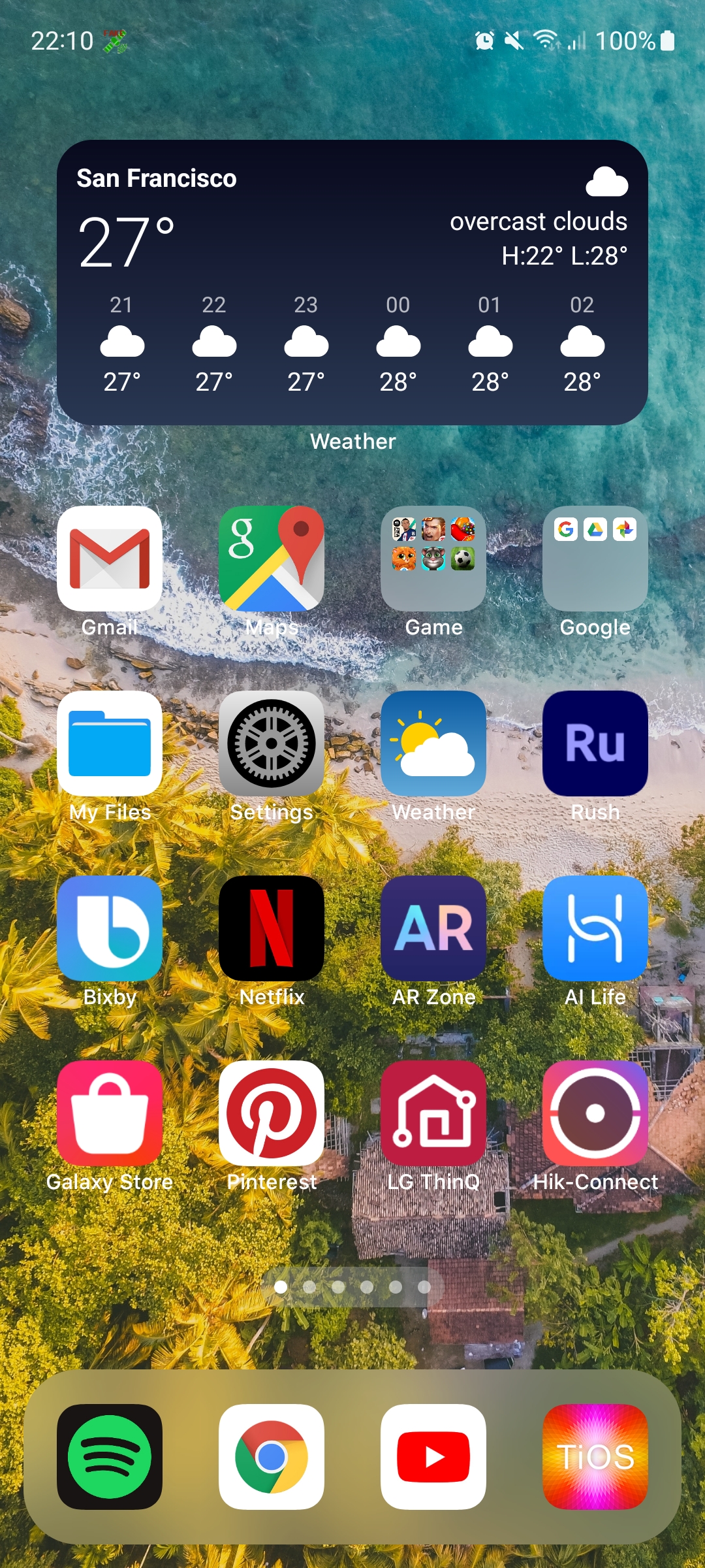 اسکرین شات 1 برنامه Launcher OS 17 (TiOS) Lite