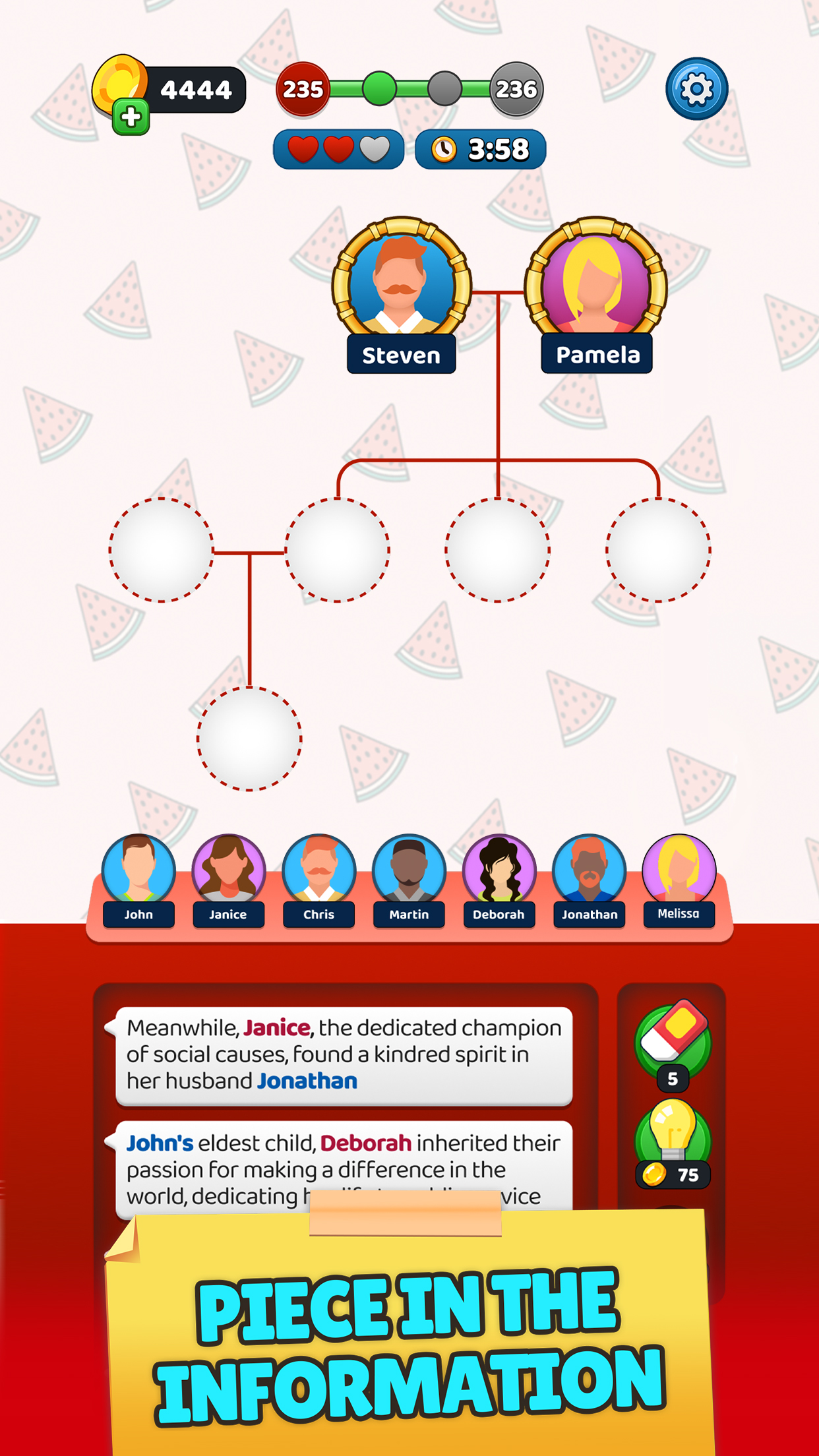 اسکرین شات 4 بازی Family Tree! - Logic Puzzles