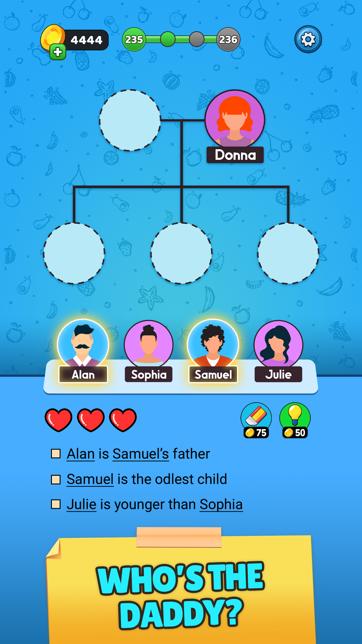 اسکرین شات 1 بازی Family Tree! - Logic Puzzles