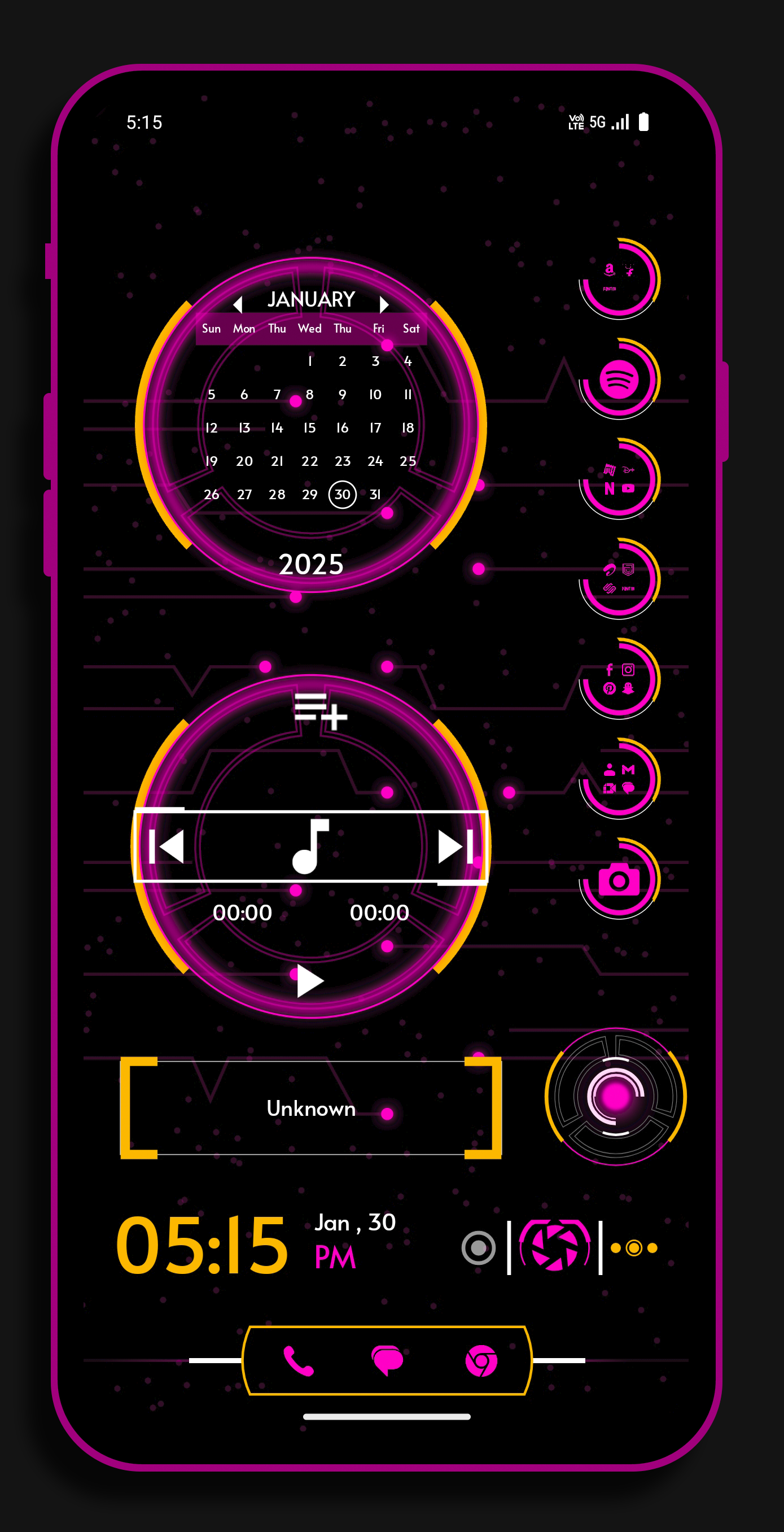 اسکرین شات 8 برنامه CyberFlux Launcher 2025