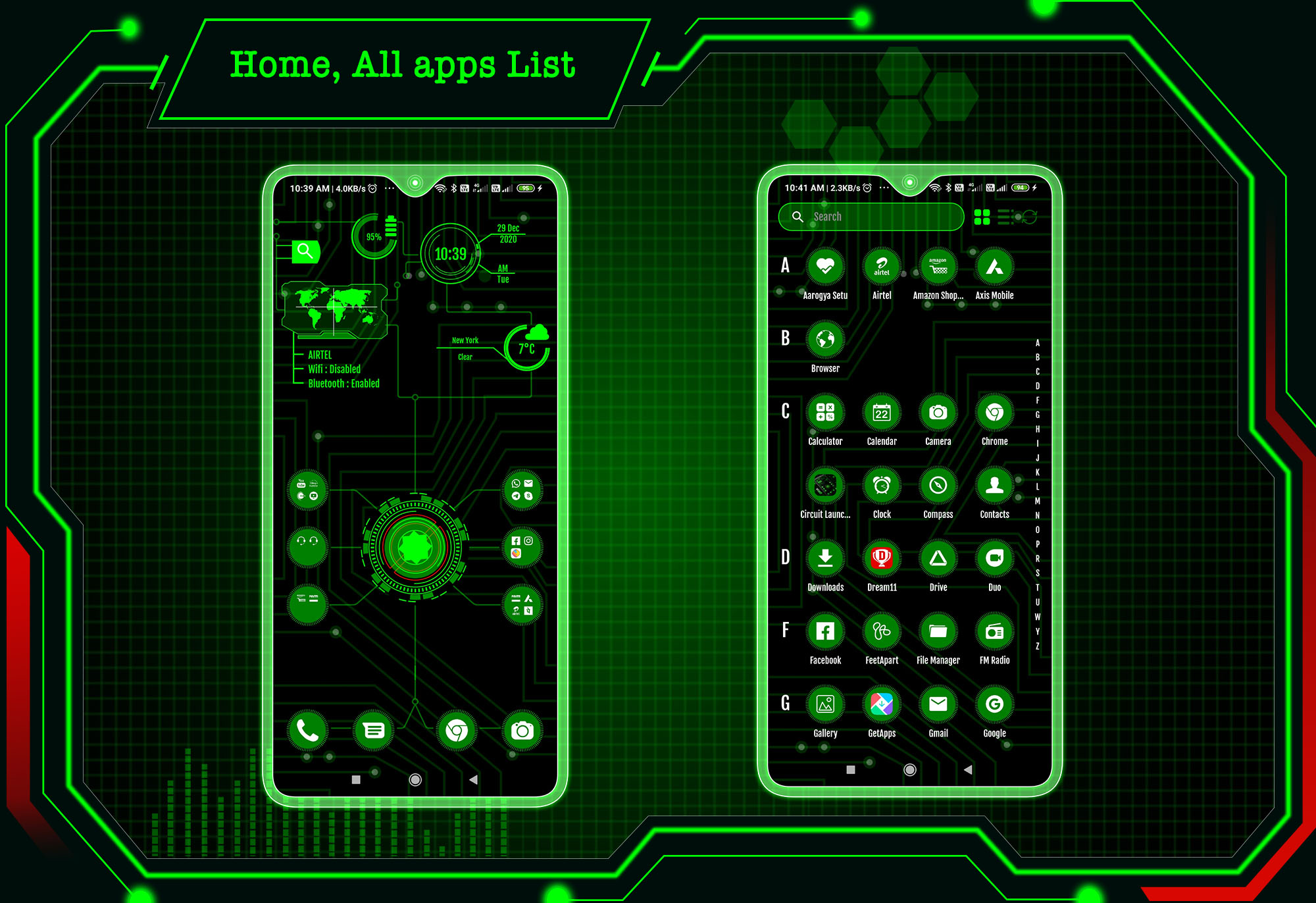 اسکرین شات 3 برنامه Circuit Launcher - Lock App