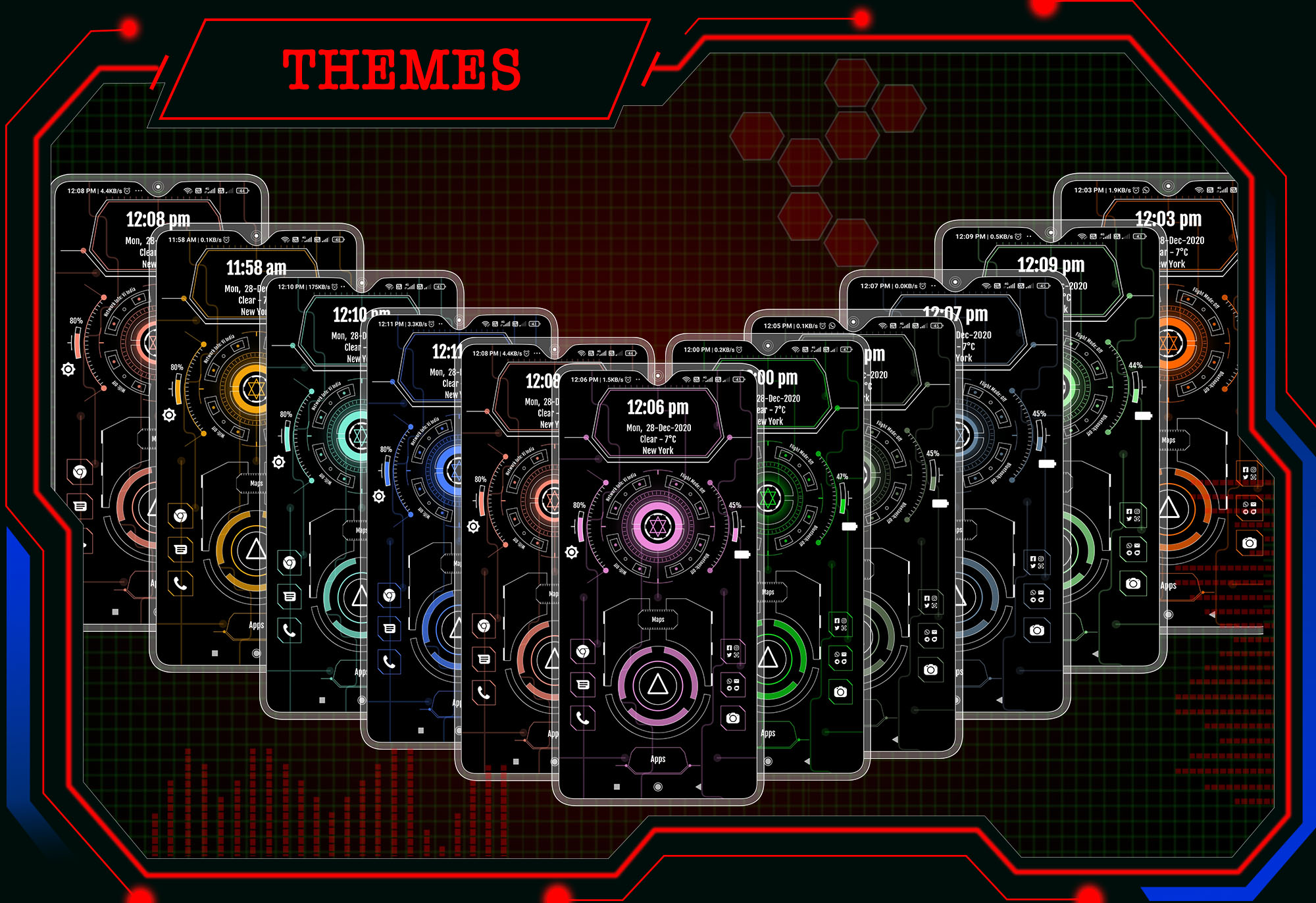 اسکرین شات 2 برنامه Circuit Launcher 2 - App lock