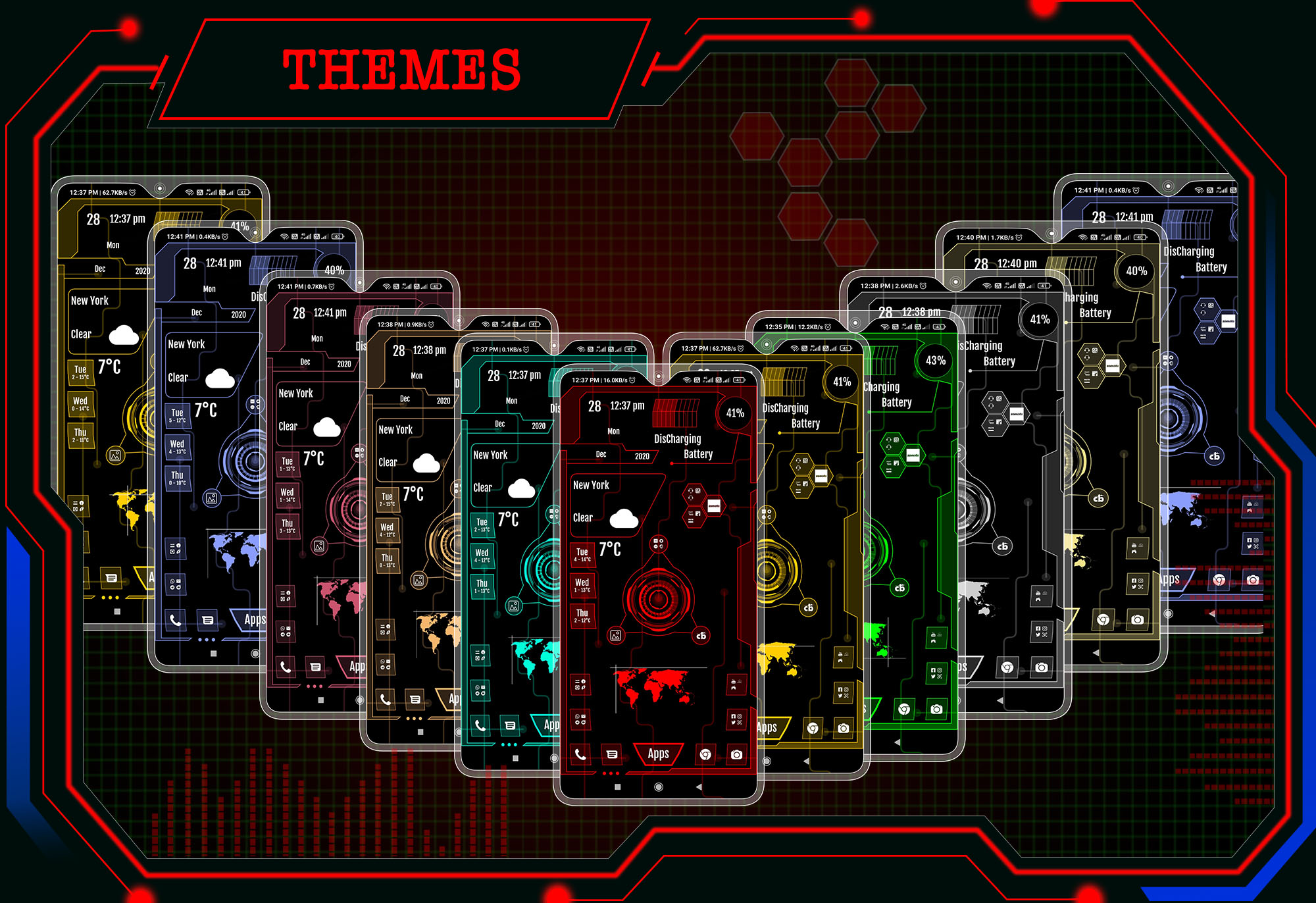 اسکرین شات 2 برنامه Classy Launcher -App lock,Hide