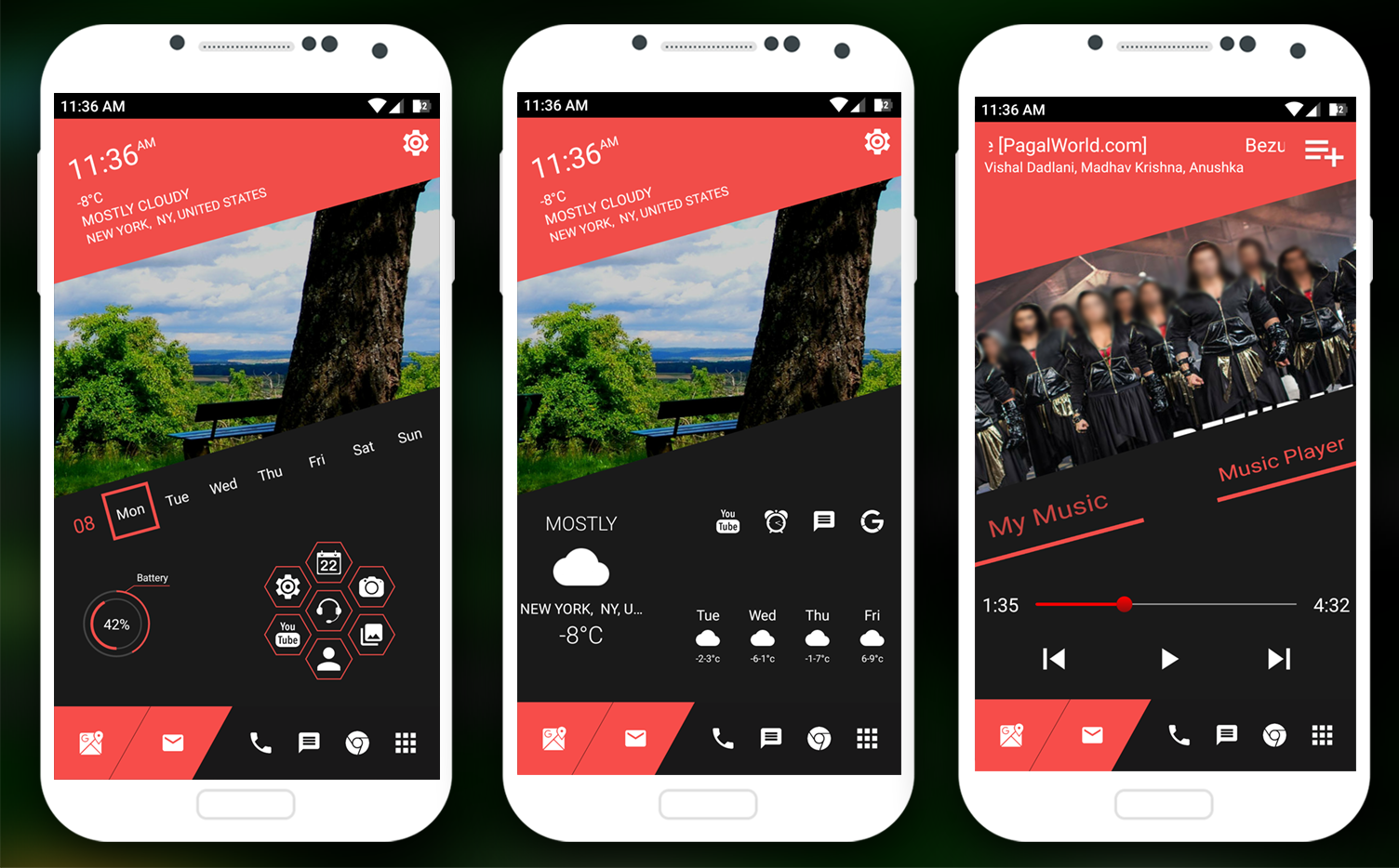 اسکرین شات 5 برنامه Elegant Launcher - AppLock