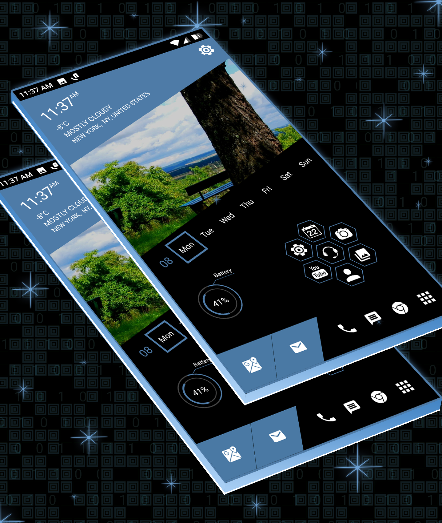 اسکرین شات 2 برنامه Elegant Launcher - AppLock