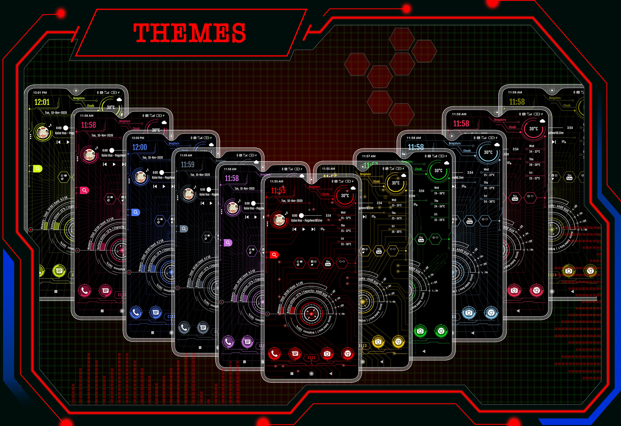 اسکرین شات 2 برنامه Hi-tech launcher 2025