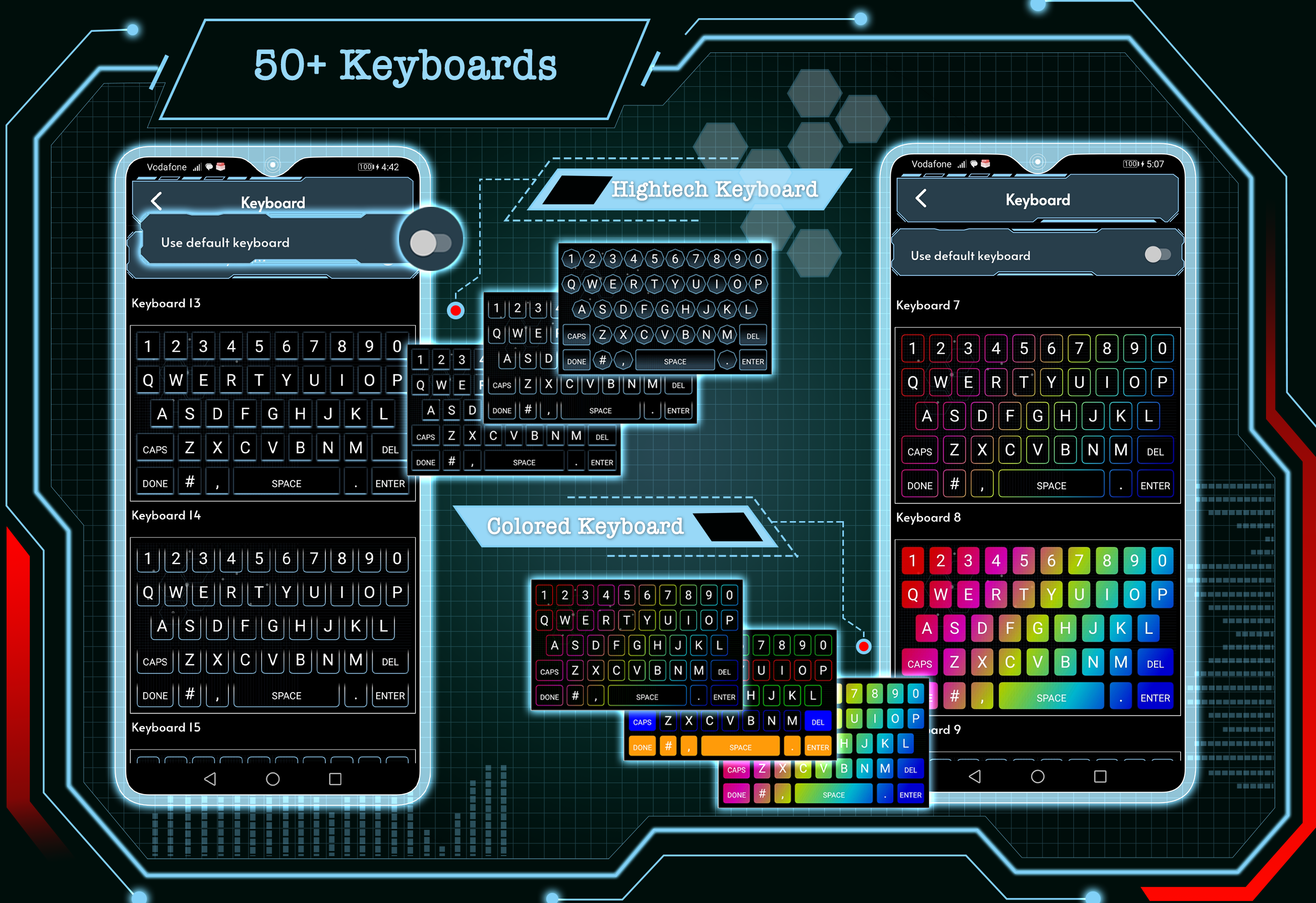 اسکرین شات 7 برنامه Hi-tech Launcher 2 - Future UI