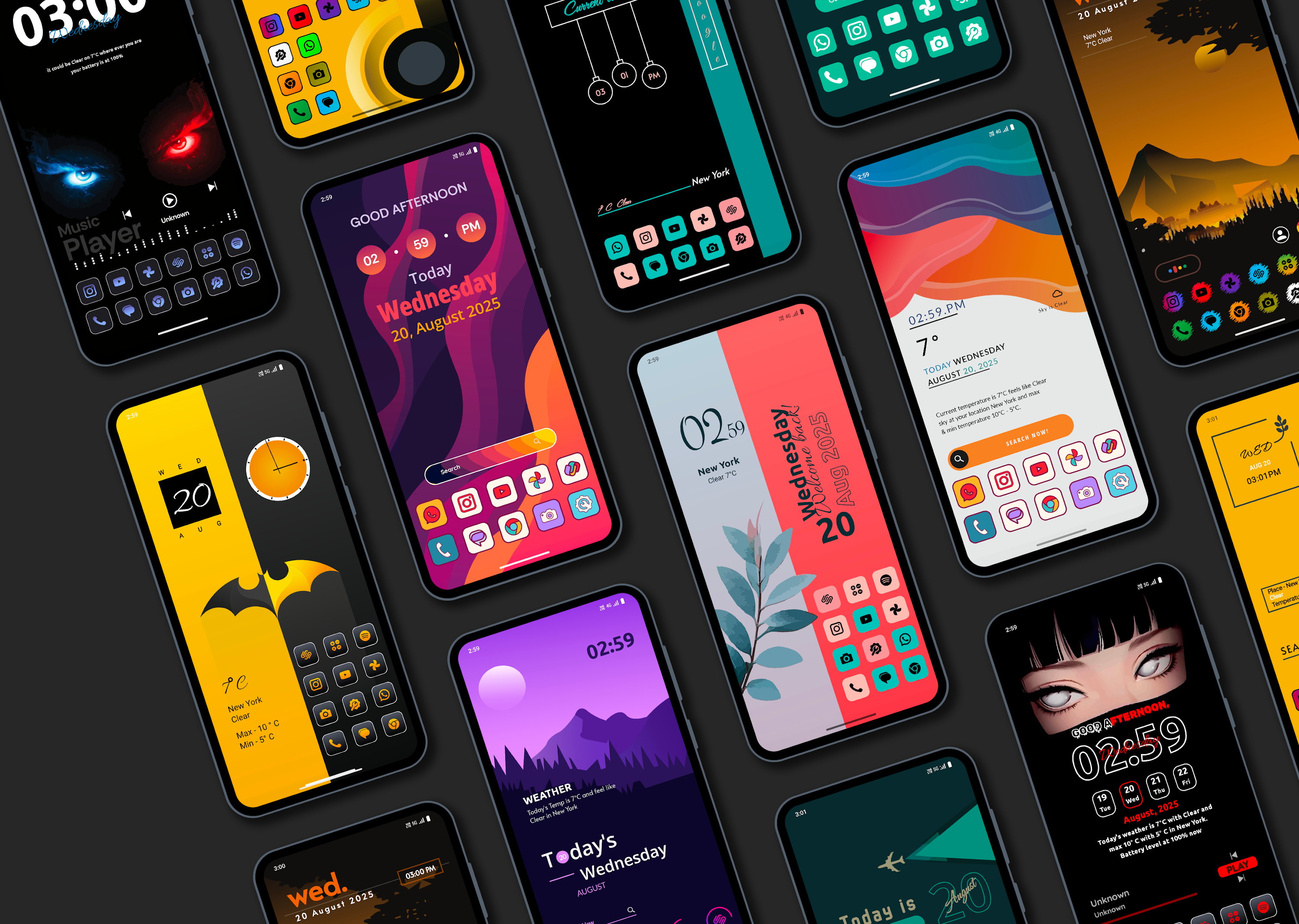 اسکرین شات 6 برنامه Modern Theme Launcher 2026
