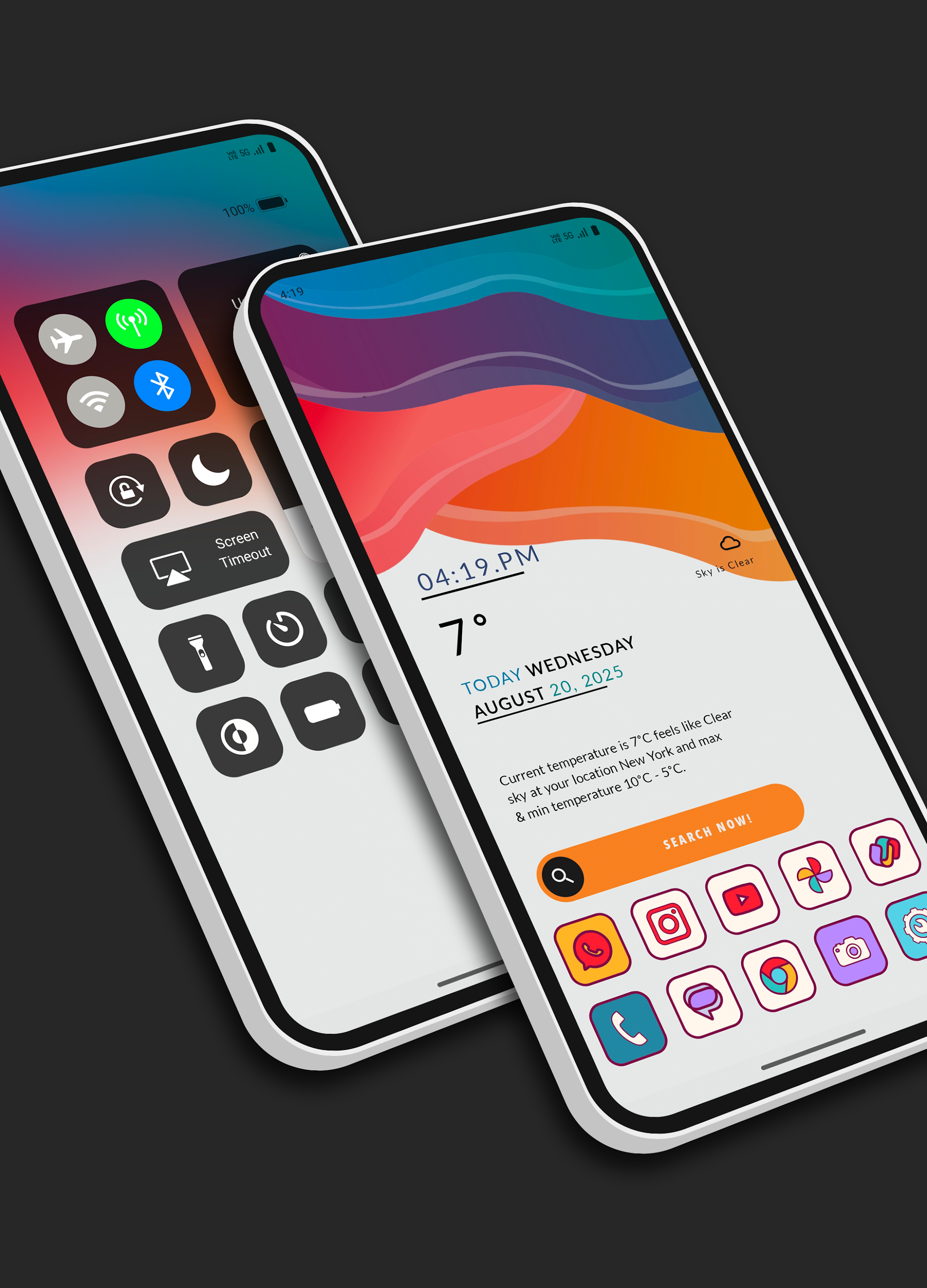 اسکرین شات 4 برنامه Modern Theme Launcher 2026