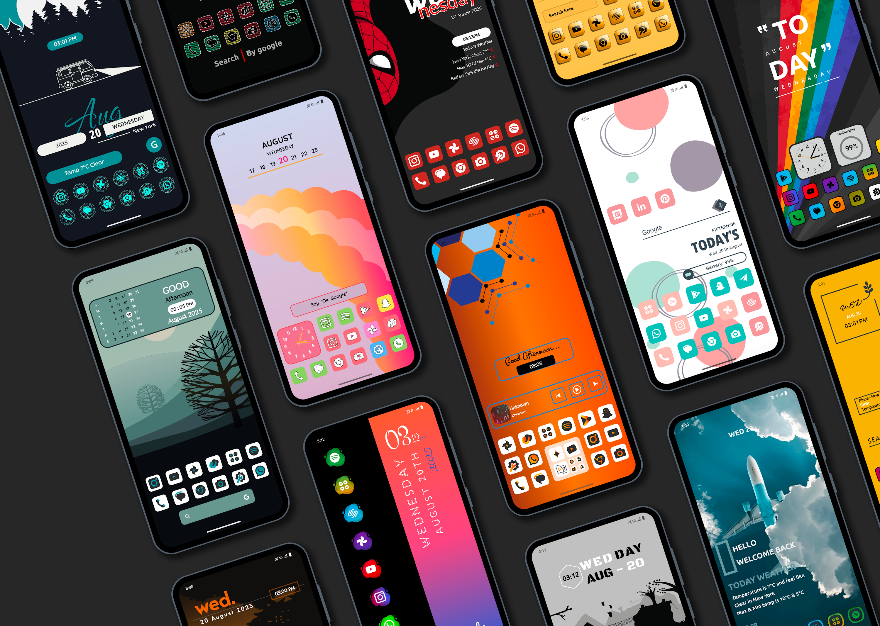 اسکرین شات 8 برنامه Modern Theme Launcher 2026