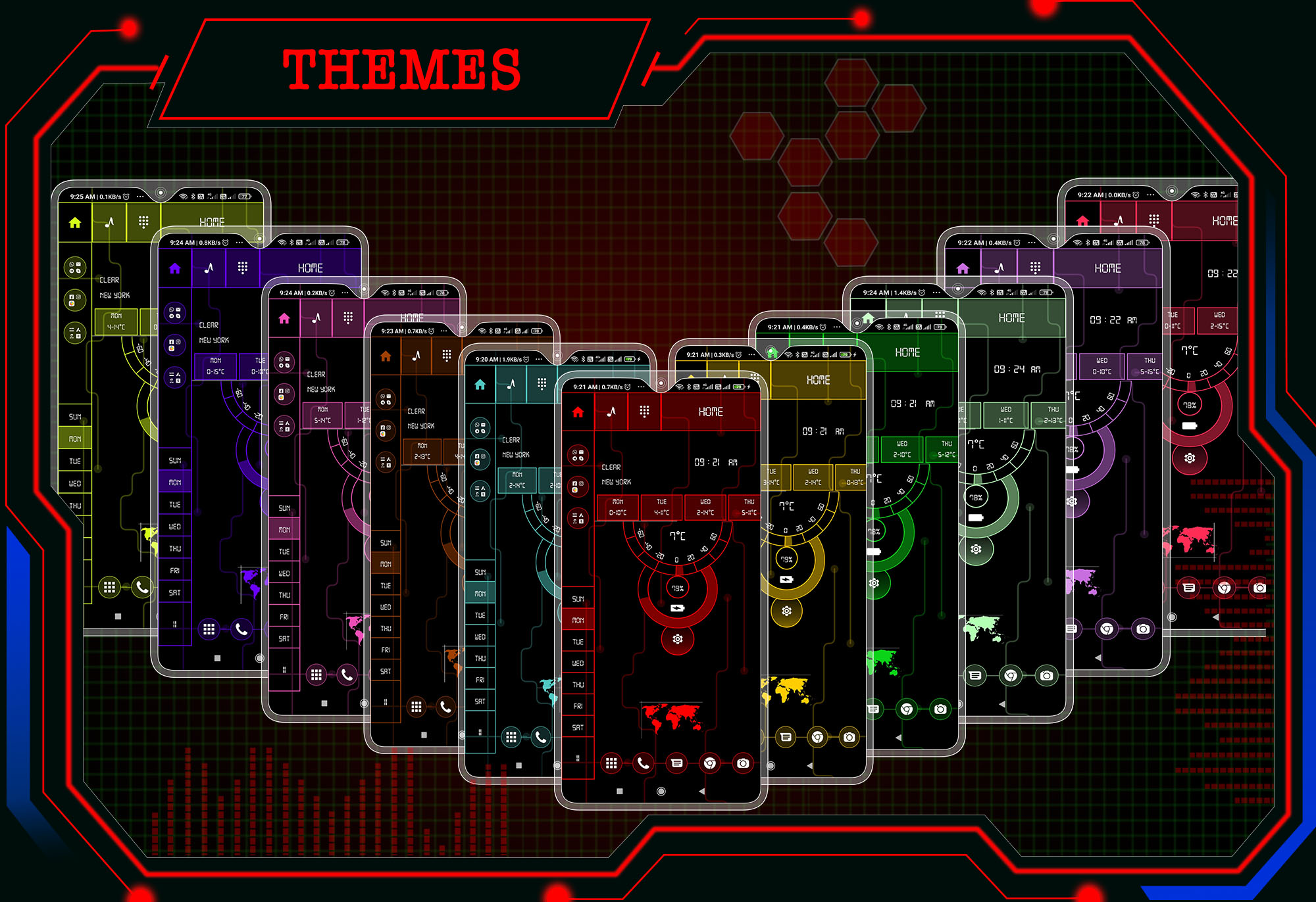 اسکرین شات 3 برنامه Posh Launcher - AppLock