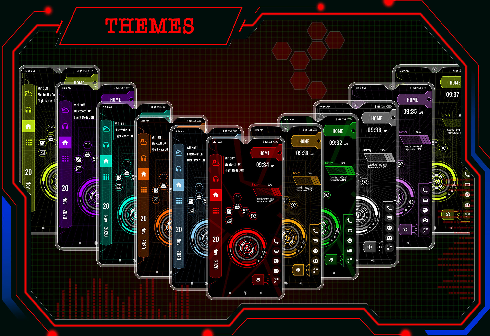 اسکرین شات 2 برنامه Strip Hi-tech Launcher 2025