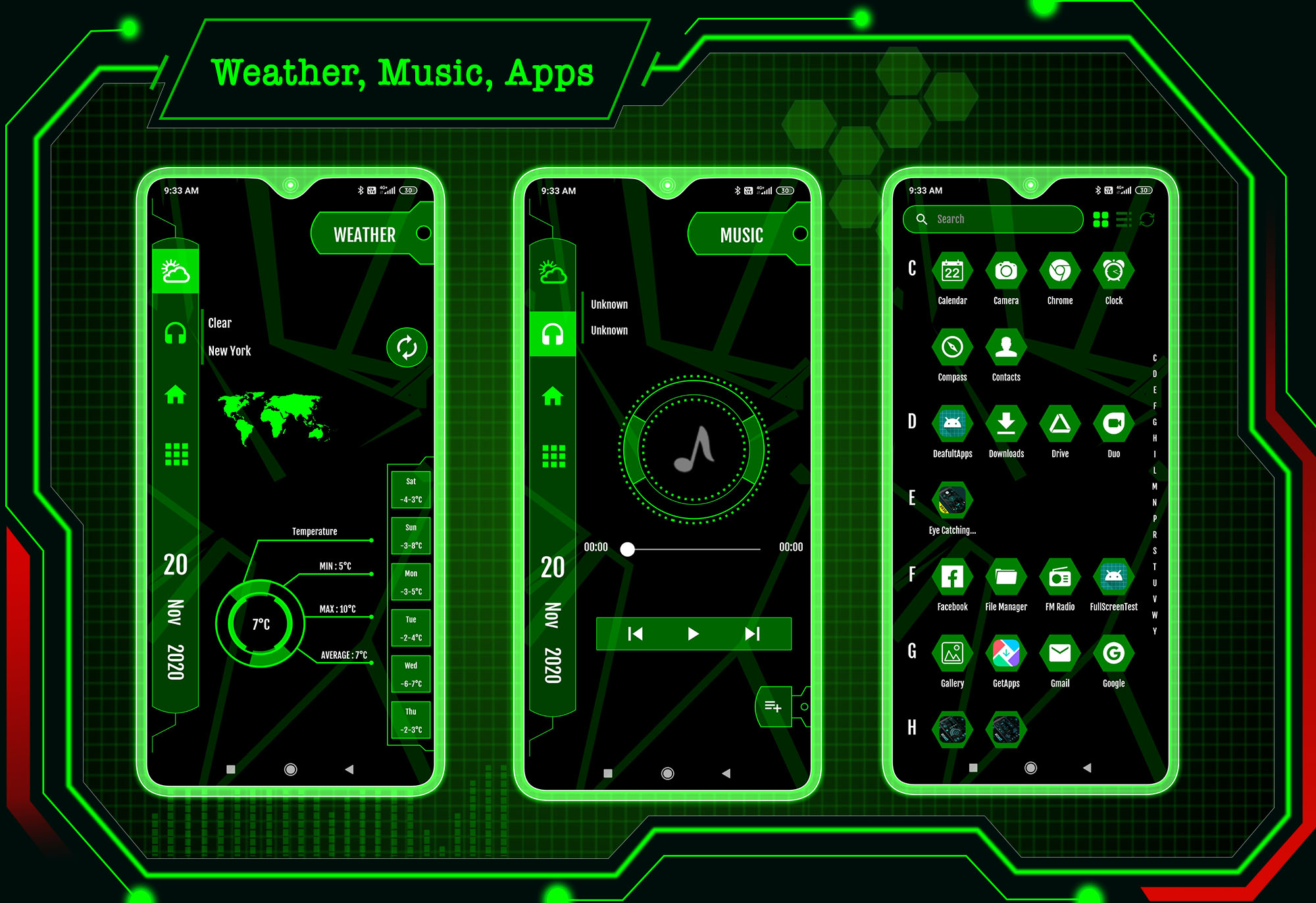 اسکرین شات 3 برنامه Strip Hi-tech Launcher 2025