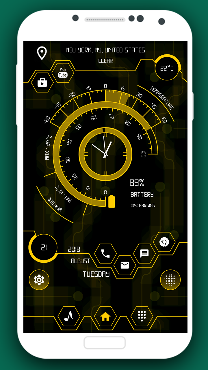 اسکرین شات 8 برنامه Strip hi-tech launcher 3