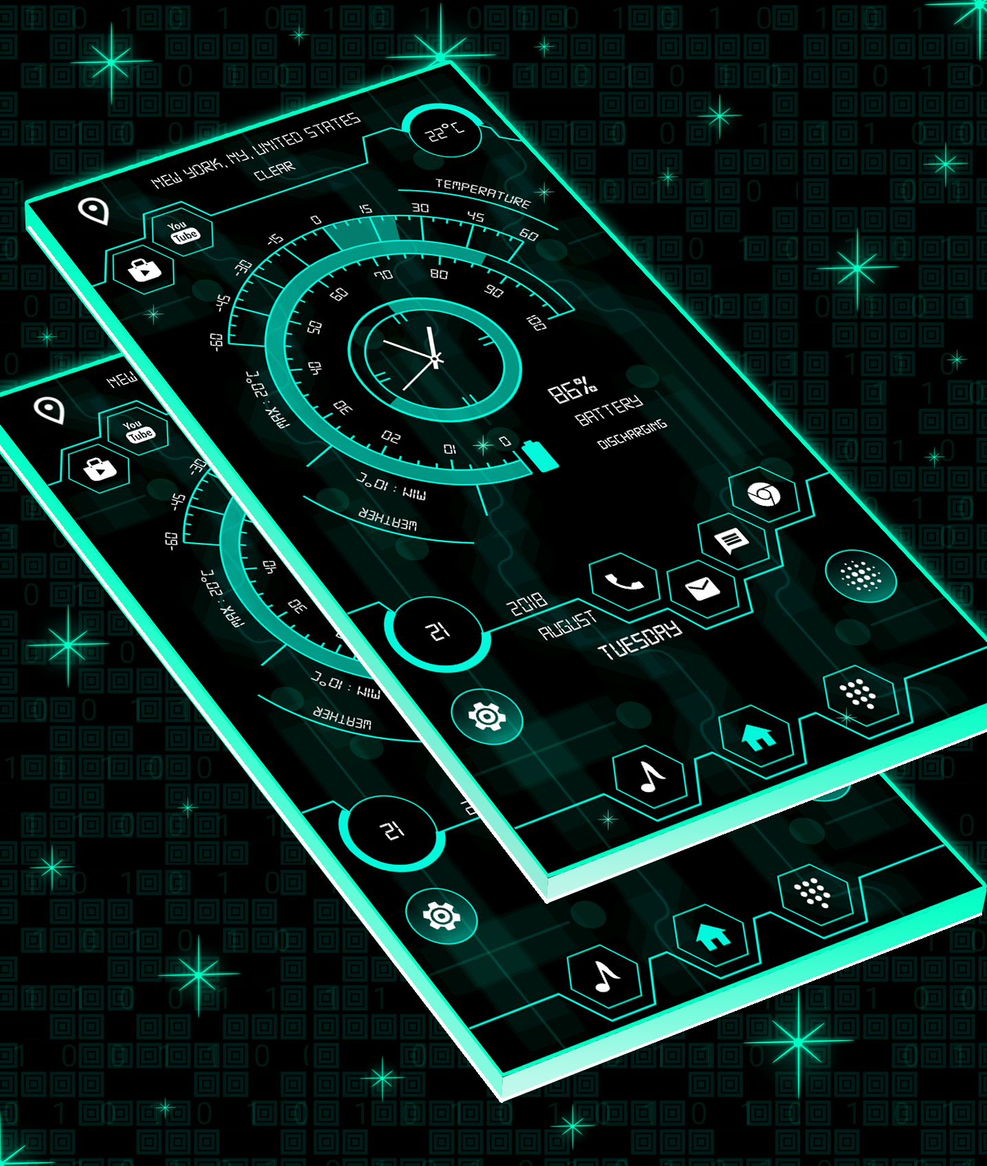 اسکرین شات 2 برنامه Strip hi-tech launcher 3