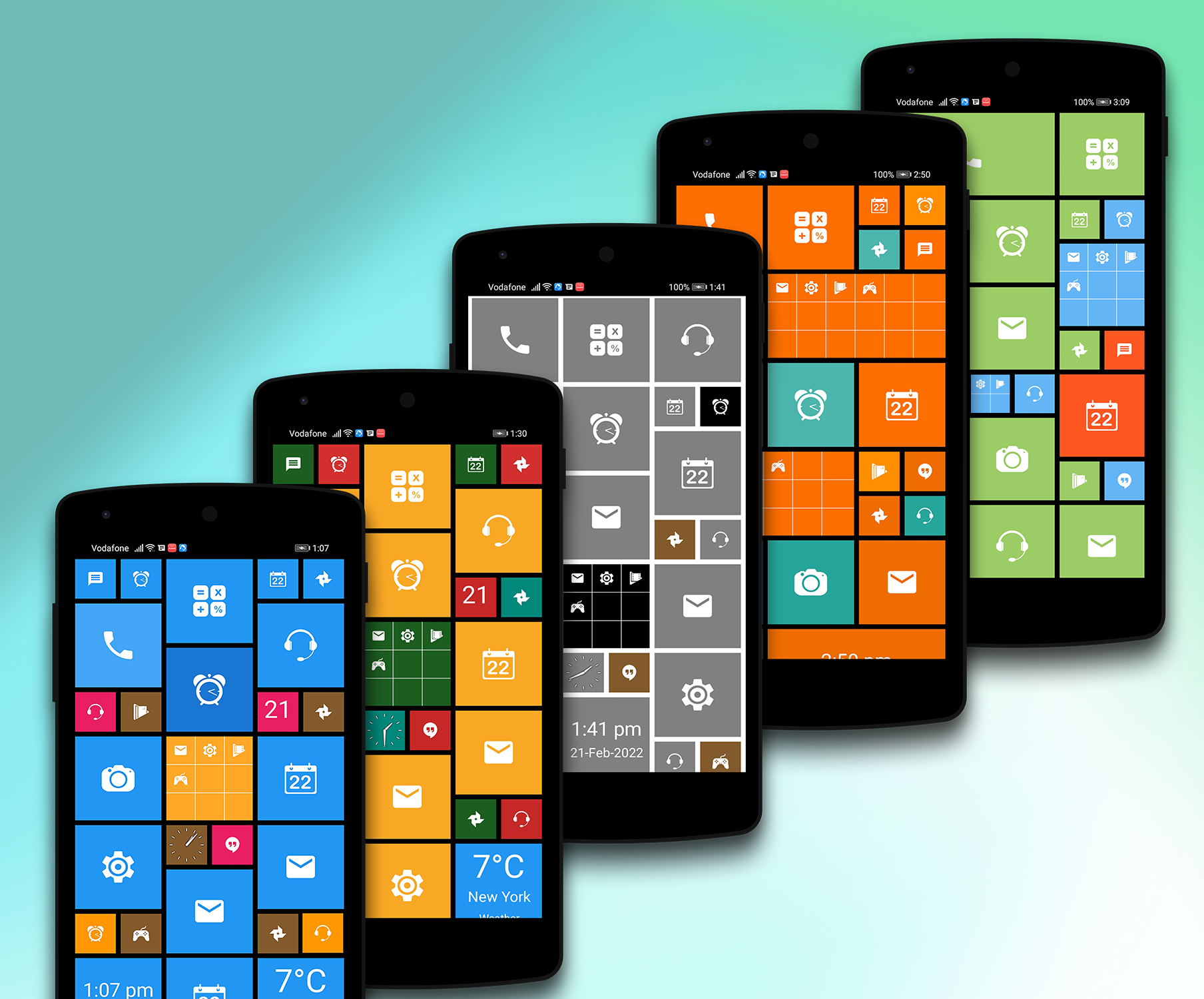 اسکرین شات 2 برنامه Win Launcher -metro look style