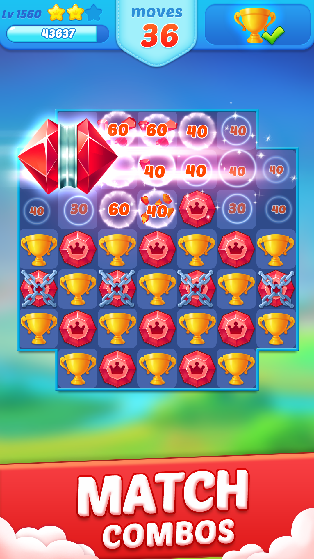 اسکرین شات 2 بازی Jewel Crush™ - Match 3 Legend