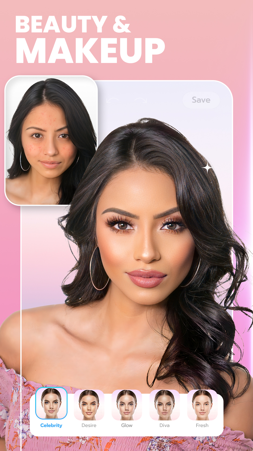 اسکرین شات 2 برنامه FaceLab: Perfect Face Editor