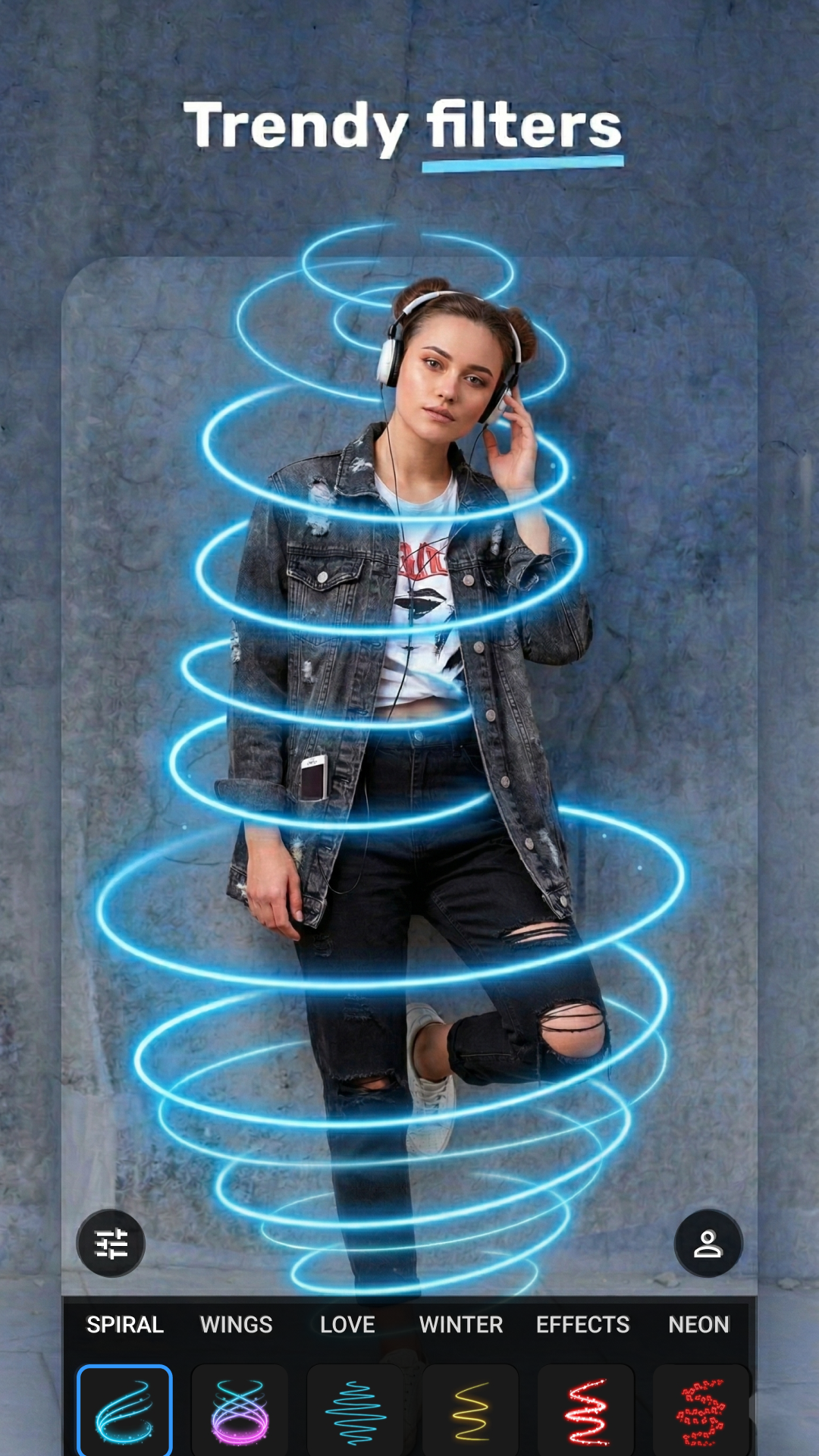 اسکرین شات 5 برنامه Mirror App: Magic Photo Editor
