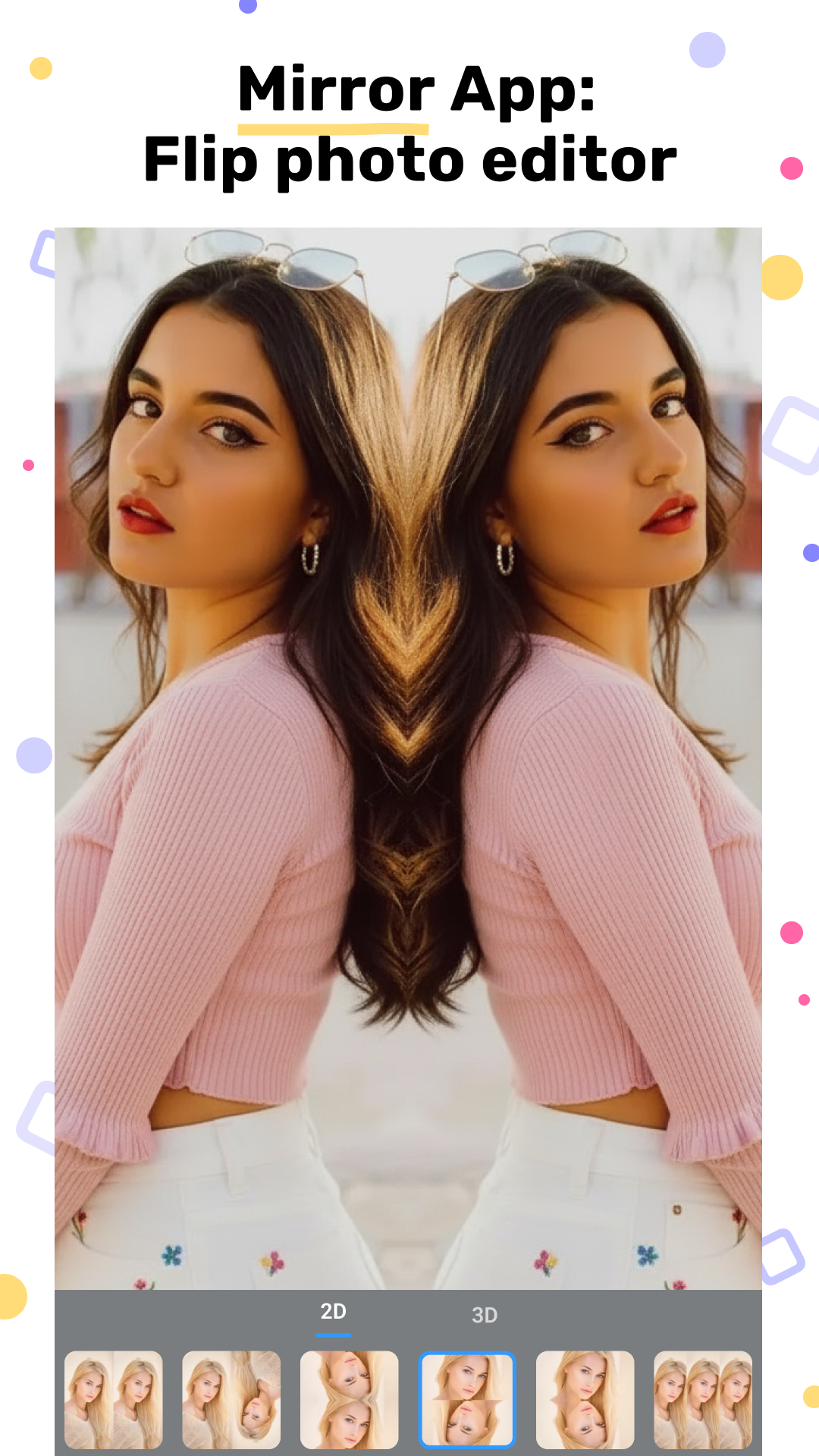 اسکرین شات 2 برنامه Mirror App: Magic Photo Editor